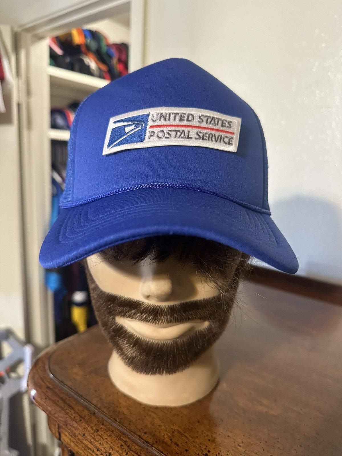 Anti Social Social Club × Vintage Vintage USPS Mailman “royal blue” hat 90s Size ONE SIZE - 1 Thumbnail