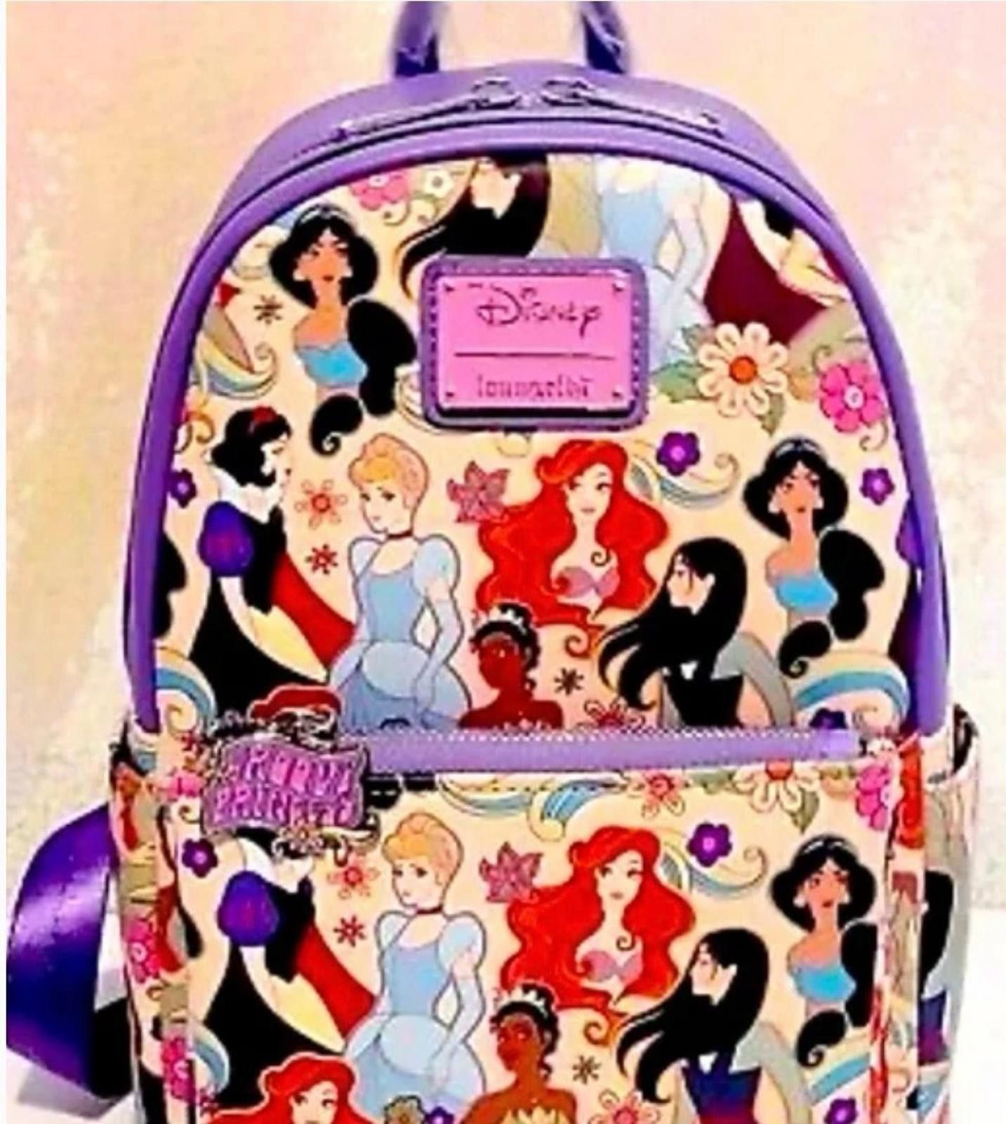 Loungefly Groovy Princess Mini Backpack NWT!!