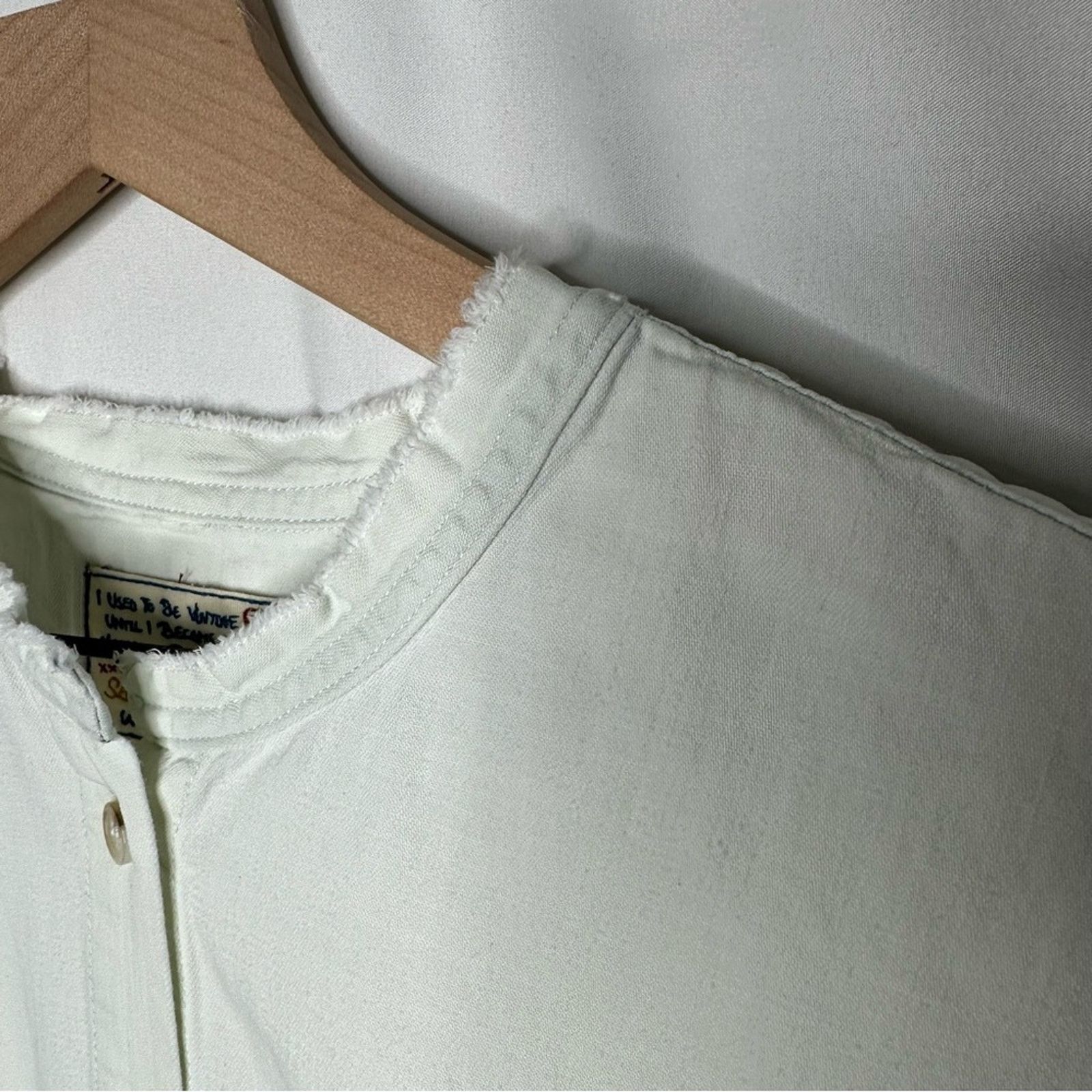 Sandrine Rose SANDRINE ROSE Mandarin White Shirt NWT in Medium Size L / US 10 / IT 46 - 6 Thumbnail