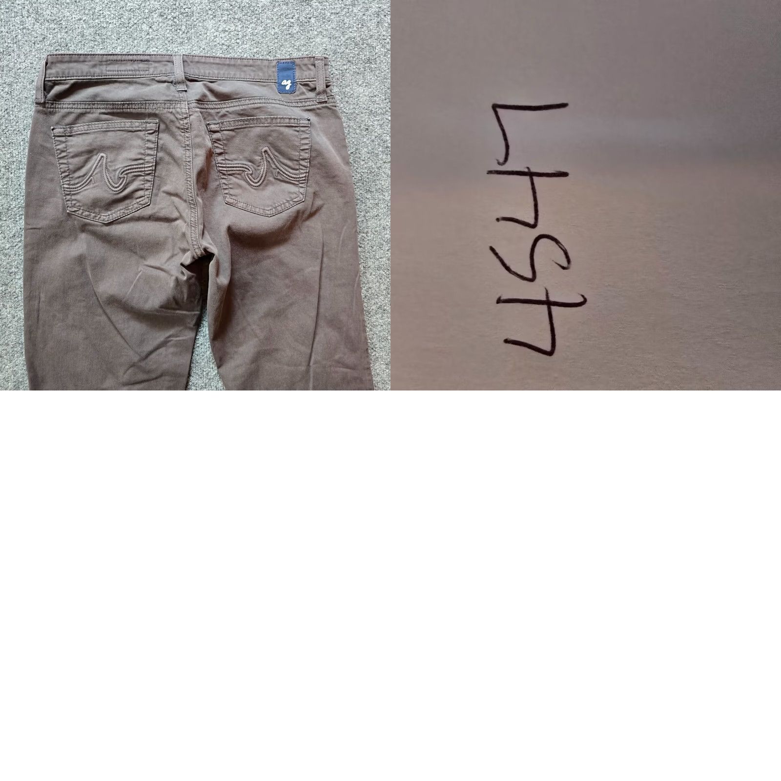 Vintage AG Adriano Goldschmied Pants Women Size 29 Gray Bootcut Stretch Casual Basic Size 29" - 9 Thumbnail