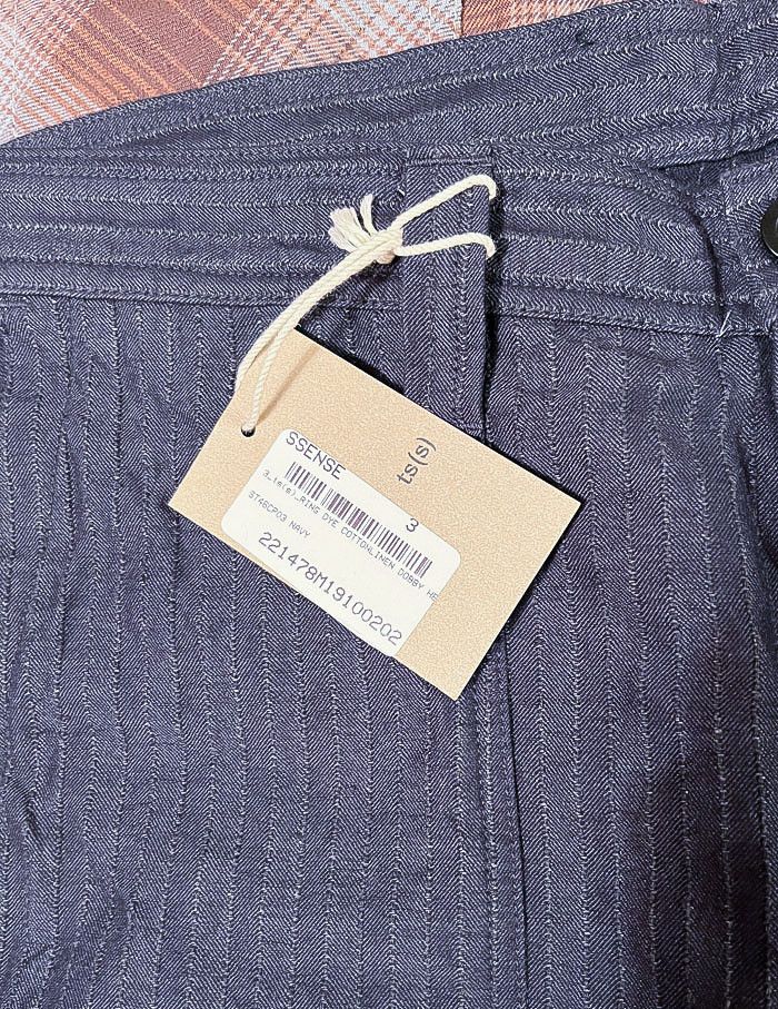 Ts(S) Tss Cotton Linen Herringbone Gray Fatigue Pants Size US 36 / EU 52 - 11 Thumbnail