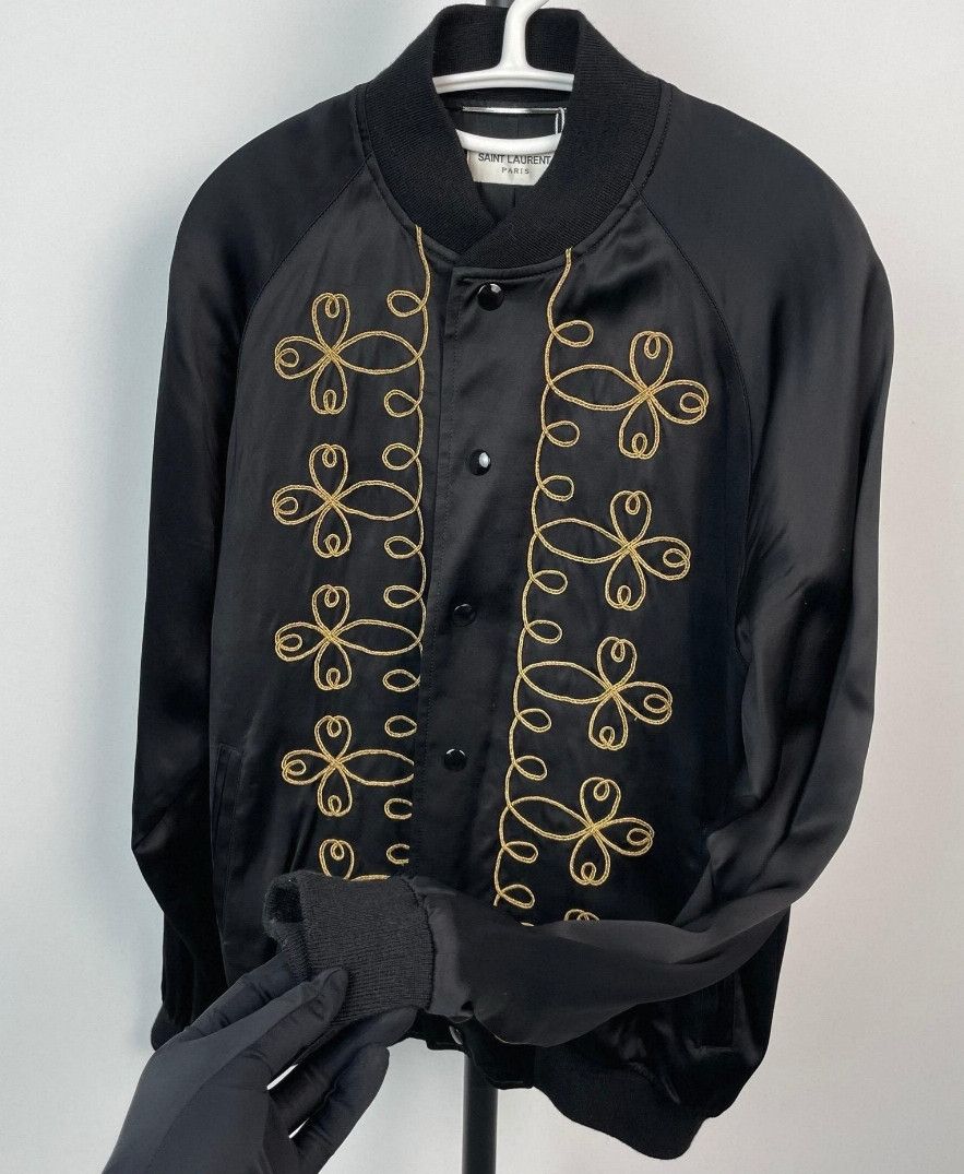 Yves Saint Laurent Saint Laurent SLP 15SS Silk Bomber Jacket. Size US S / EU 44-46 / 1 - 3 Thumbnail