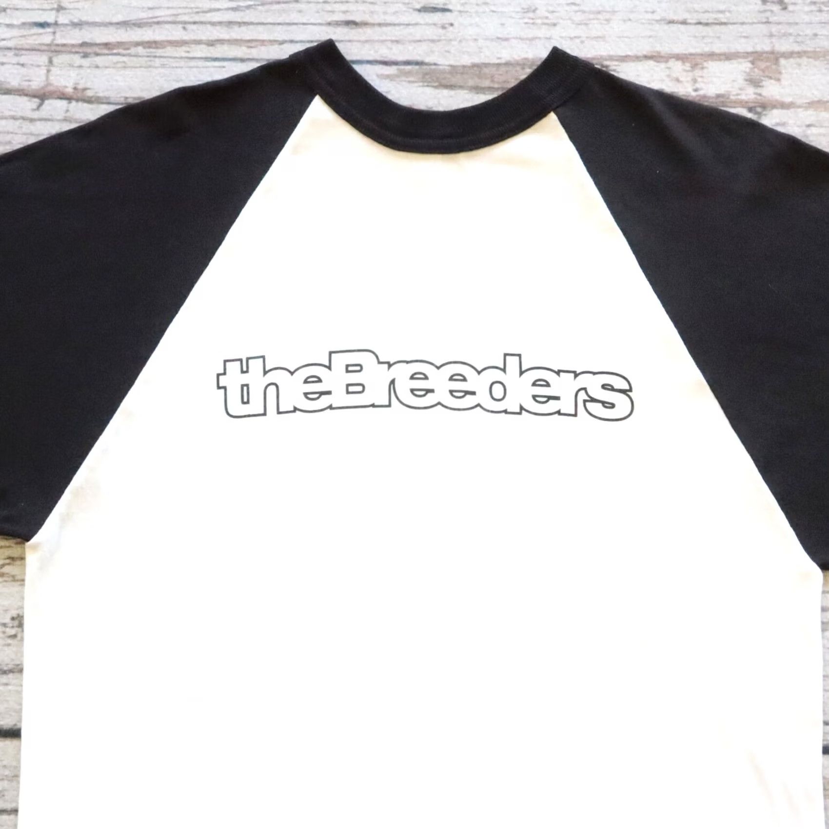 Vintage VINTAGE The Breeders Band Raglan Tshirt Men's M White Tshirt Band 90s Merch Size US M / EU 48-50 / 2 - 2 Thumbnail