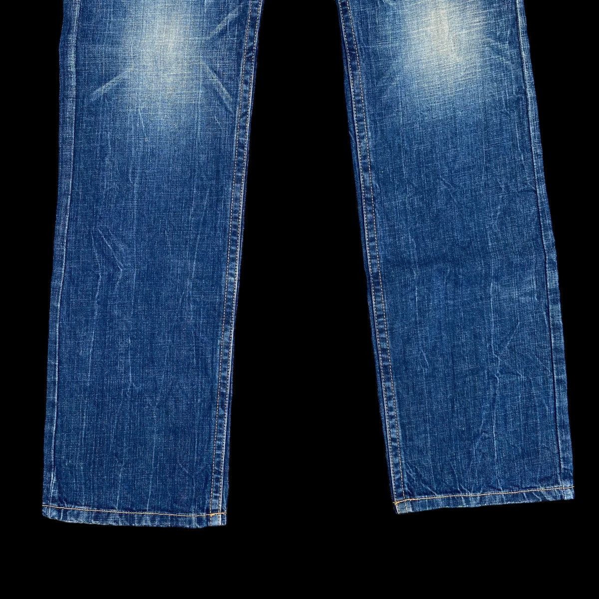 Japanese Brand × Vintage Lightning⚡️Red pepper Rooted Denim Jeans Size US 35 - 4 Thumbnail