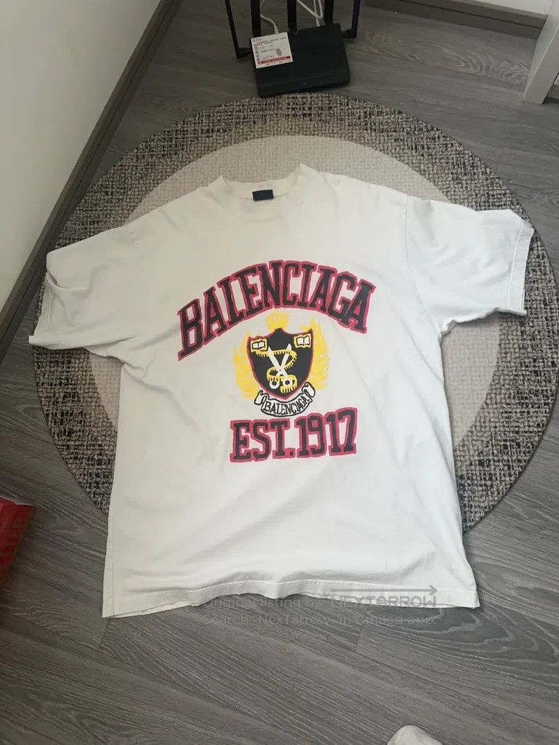 Balenciaga Balenciaga Logo letter pattern printed short-sleeve T-shir Size US L / EU 52-54 / 3 - 2 Thumbnail