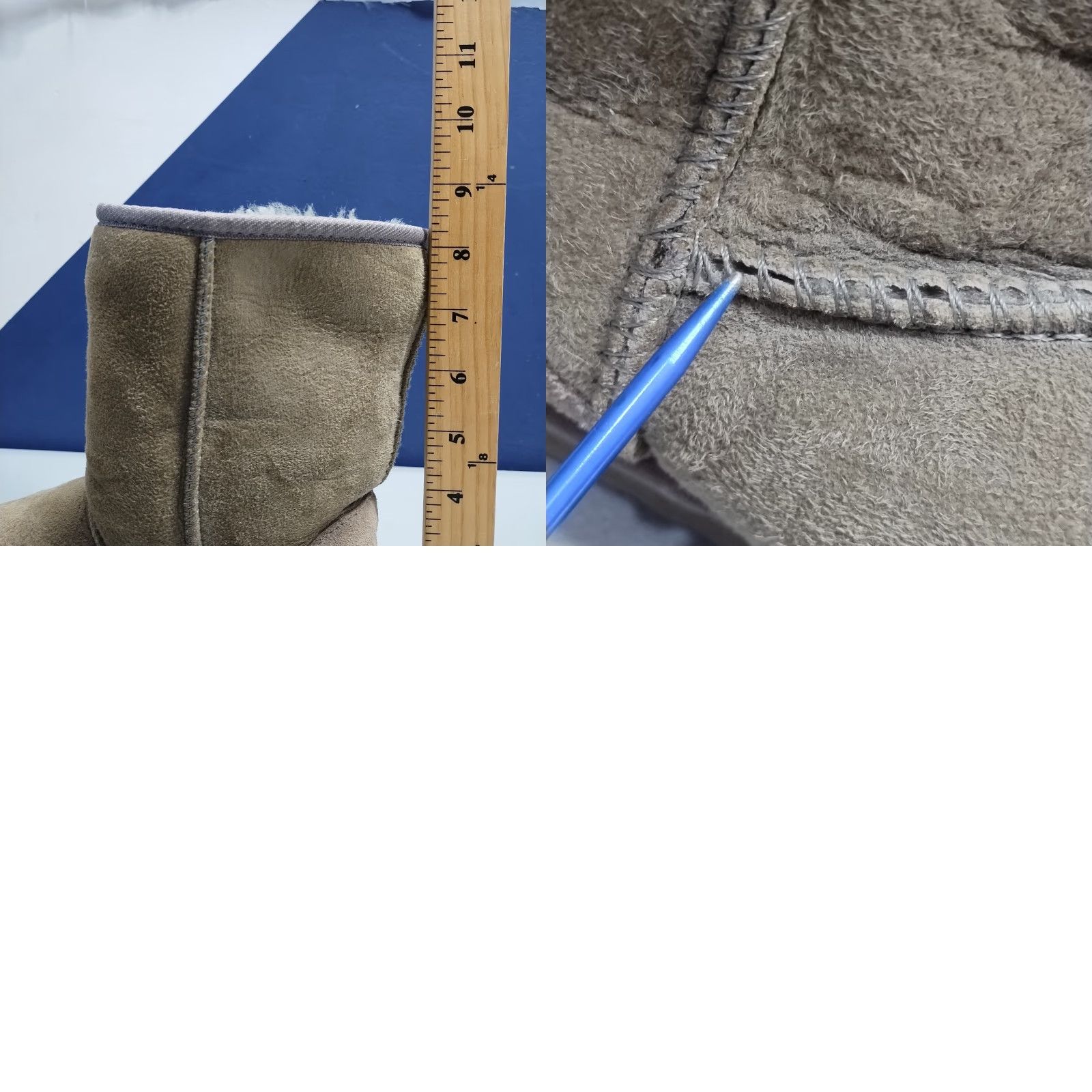 Ugg UGG Australia Classic Winter Boots Womens Size 6 Gray Suede Mid Calf Pull On Size US 6 / IT 36 - 8 Thumbnail