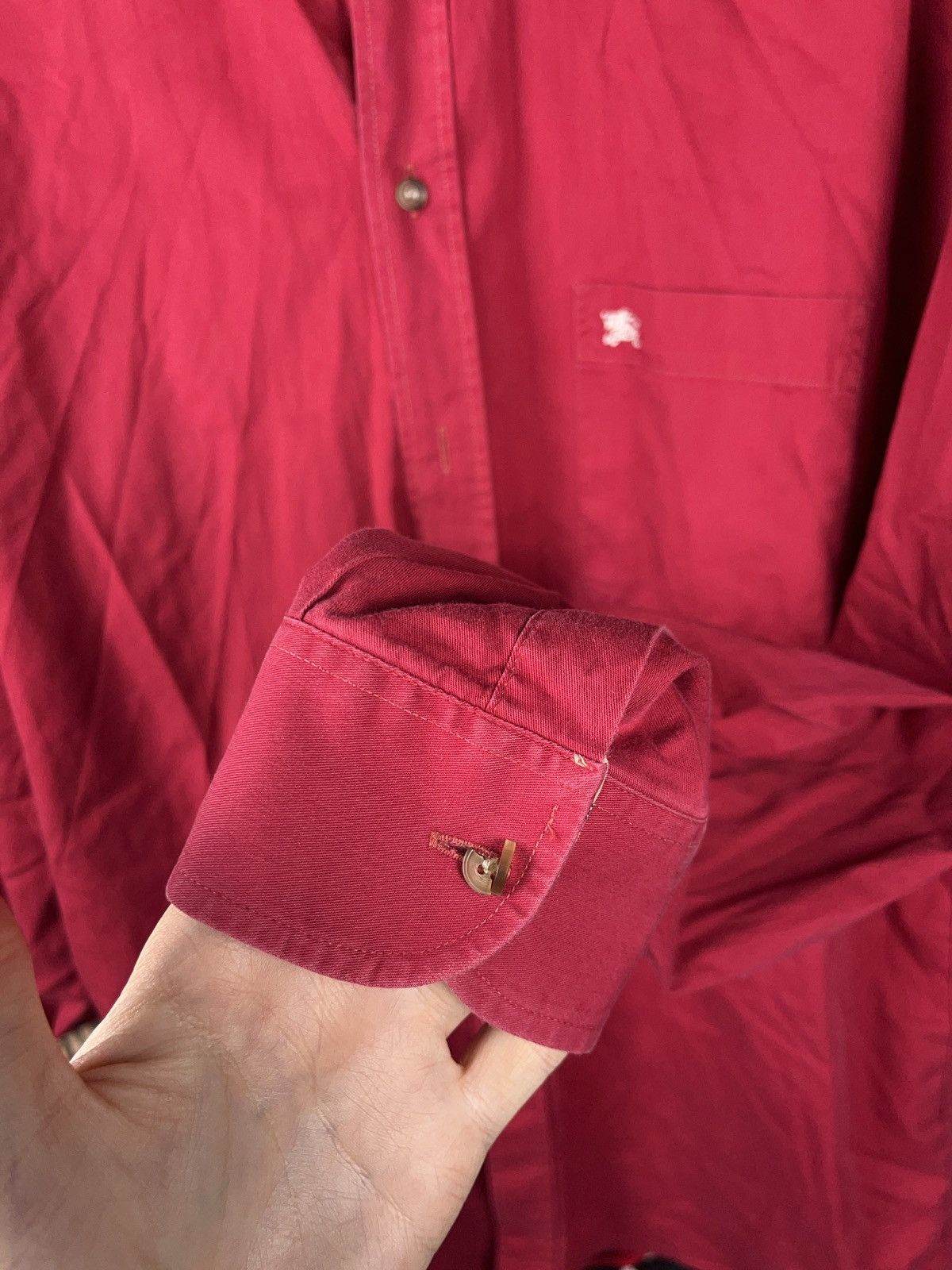 Burberry × Vintage Vintage Burberry made in France nova check button up shirt Size US L / EU 52-54 / 3 - 3 Thumbnail