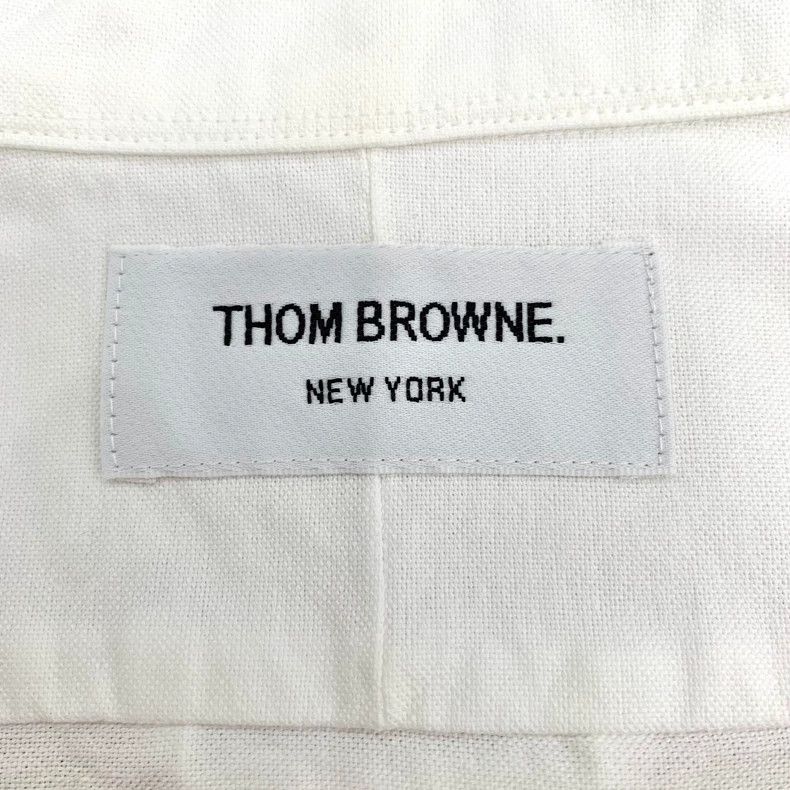 Thom Browne Thom Browne White cotton lapel single-breasted long-sleeved Size US XS / EU 42 / 0 - 6 Thumbnail