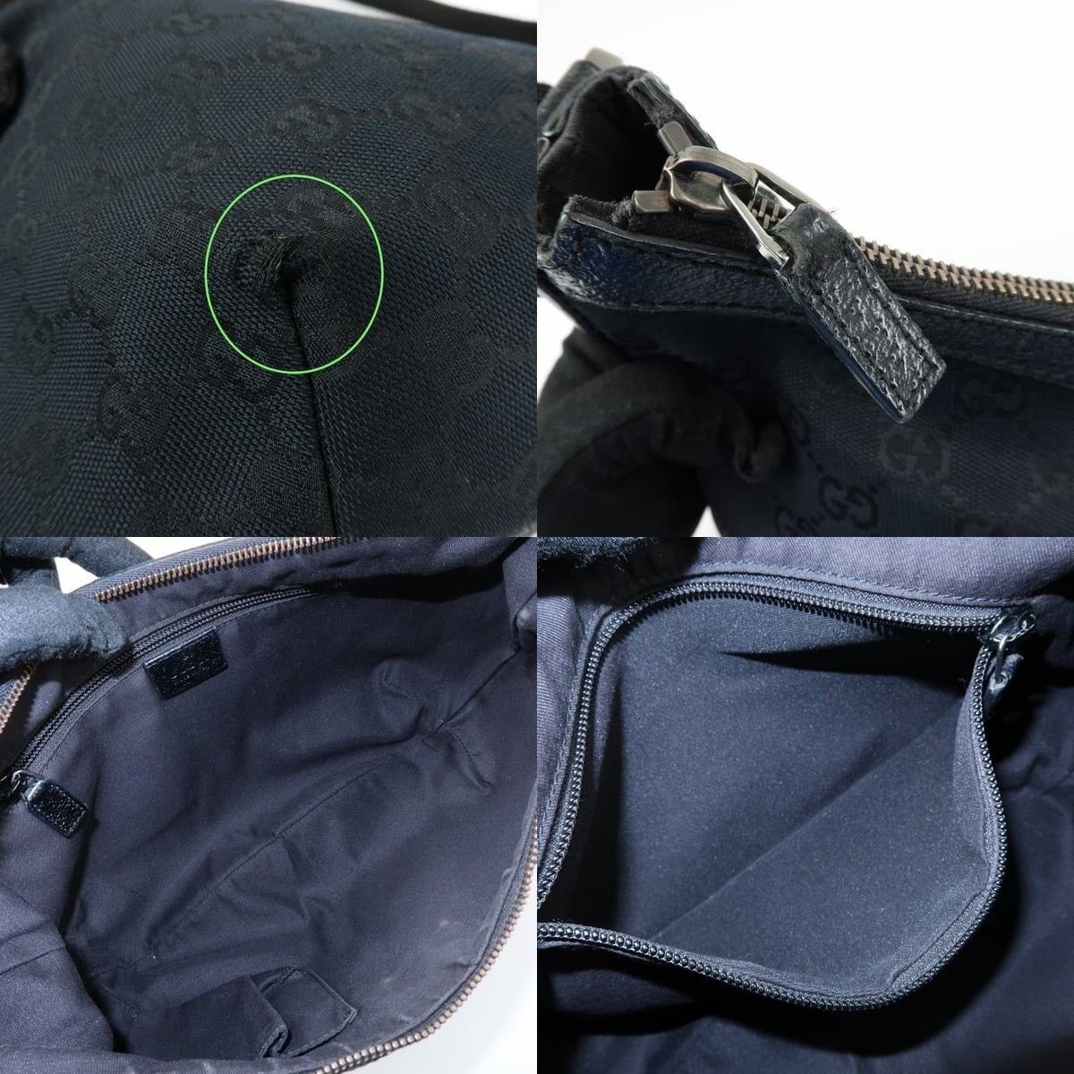Gucci Gucci GG Canvas Shoulder Bag Black Size ONE SIZE - 6 Thumbnail