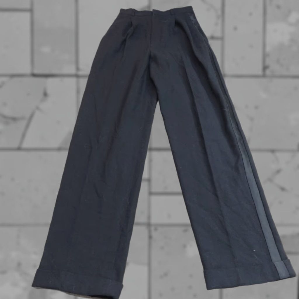 Missoni VINTAGE Ralph Lauren Womens Pants 0 Black Wool Tuxedo Old Stock USA NEW READ Size 25" / US 0 / IT 36 - 1 Thumbnail