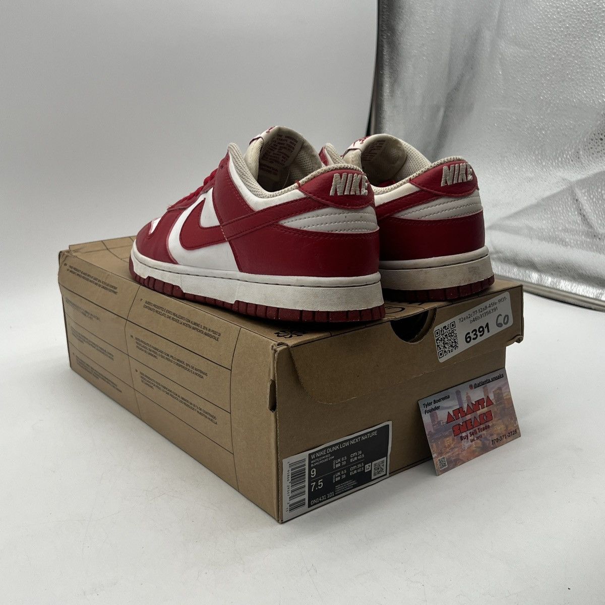 Nike Wmns dunk low nest nature gym red Size US 9 / EU 42 - 4 Thumbnail