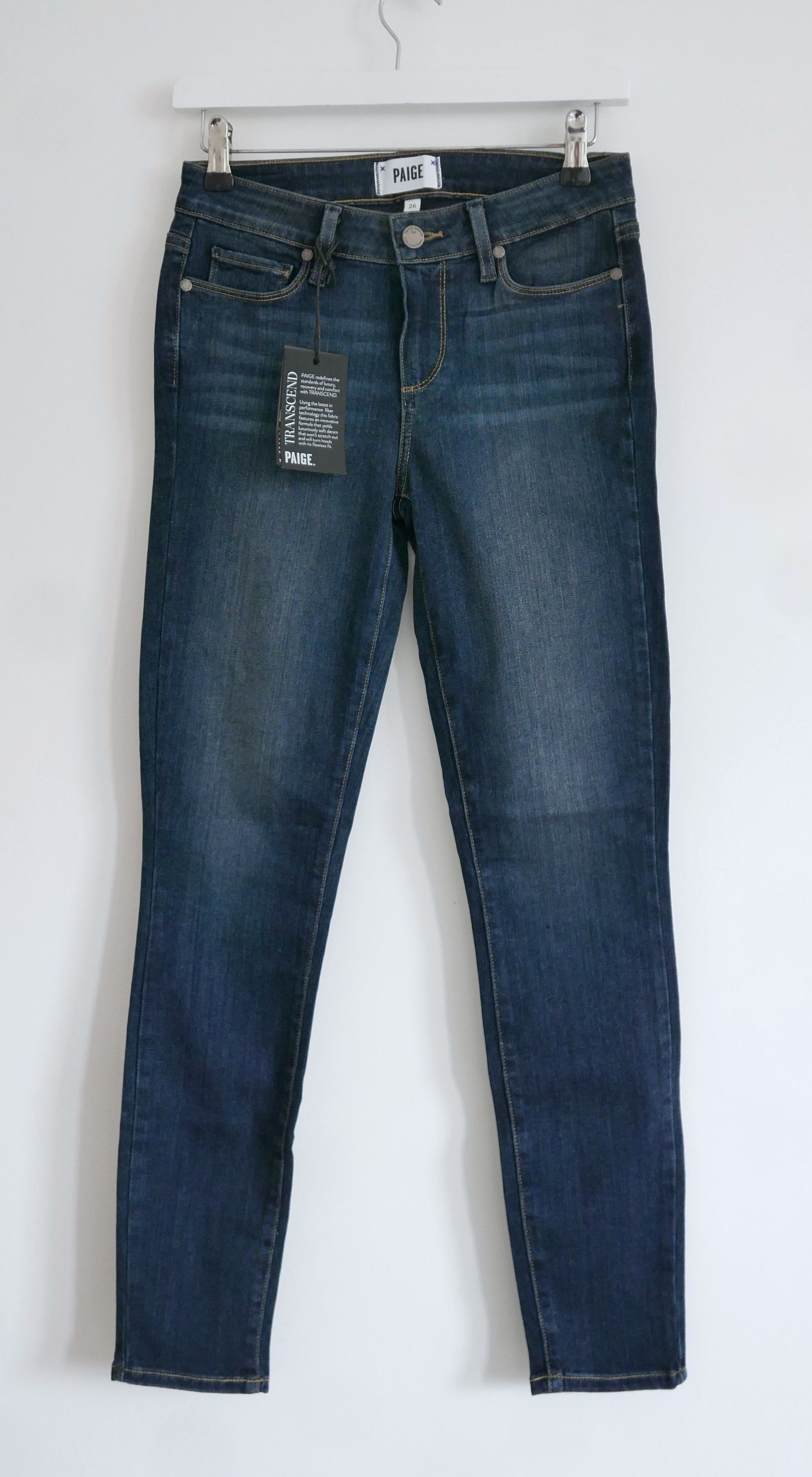 image of Paige Verdugo Ankle Jeans Nottingham in Blue, Women's (Size 26)