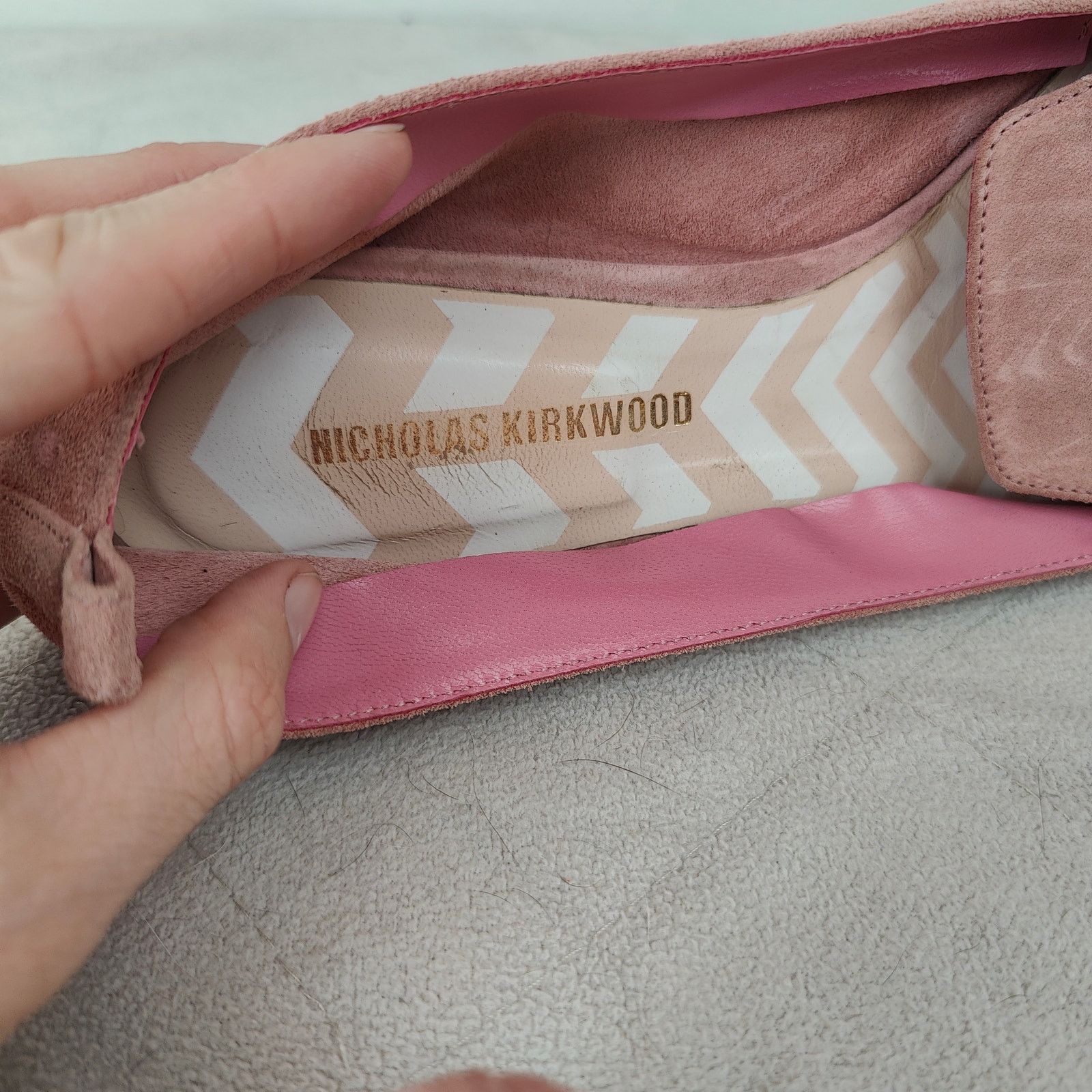 Other Nicholas Kirkwood Pink Suede Flats 40.5 10.5 Pointed Toe Size US 10.5 / IT 40.5 - 7 Thumbnail