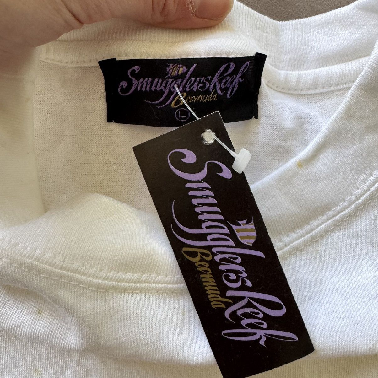 Other Vintage Smugglers Reef Bermuda Destination Tee Size US L / EU 52-54 / 3 - 3 Thumbnail