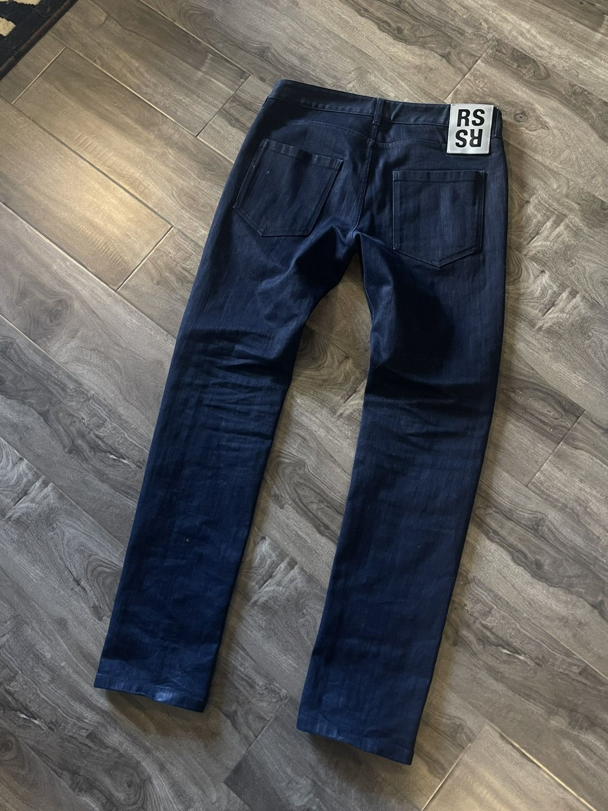 Raf Simons Raf Simons Navy AW19 “Drugs” Blue/ Grey LSD/XTC Jeans Size US 32 / EU 48 - 2 Thumbnail