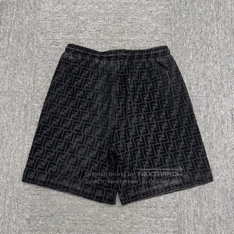 Fendi Fendi Double F Monogram Flocked Short Pants Size US 36 / EU 52 - 7 Thumbnail