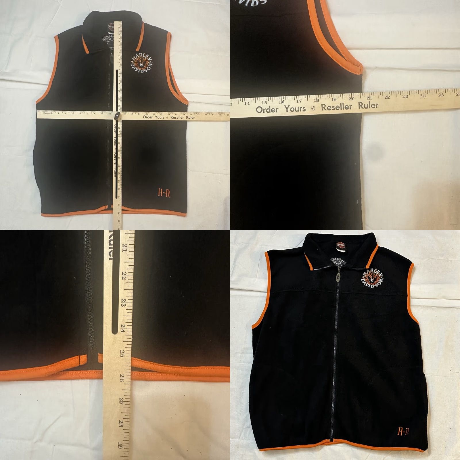 Harley Davidson Harley-Davidson Motorcycle Vest Unisex Adults XL His Hers Matching M Size US XL / EU 56 / 4 - 9 Thumbnail