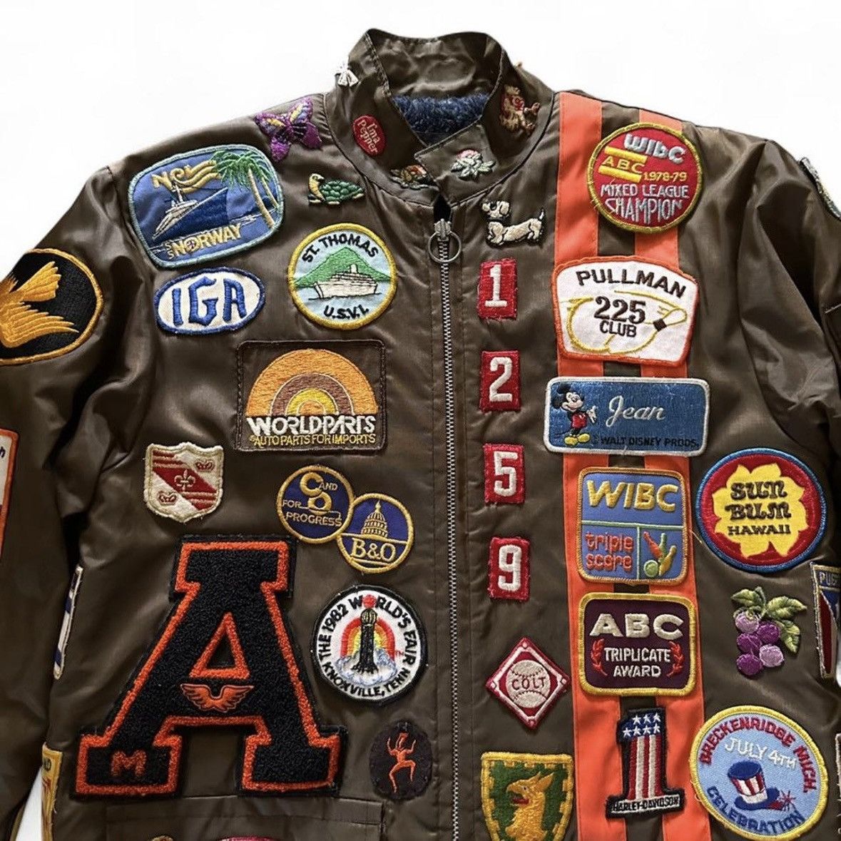 Vintage True Vintage 1970s AOP Patch Racing Jacket 70s Harley Size US S / EU 44-46 / 1 - 1 Thumbnail