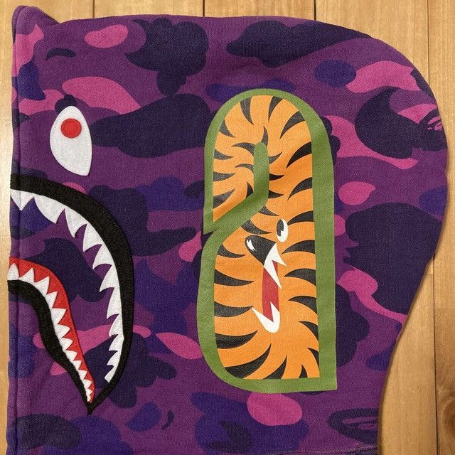 Bape BAPE Shark Full Zip Hoodie Purple camo green camo APE Size US XL / EU 56 / 4 - 5 Thumbnail