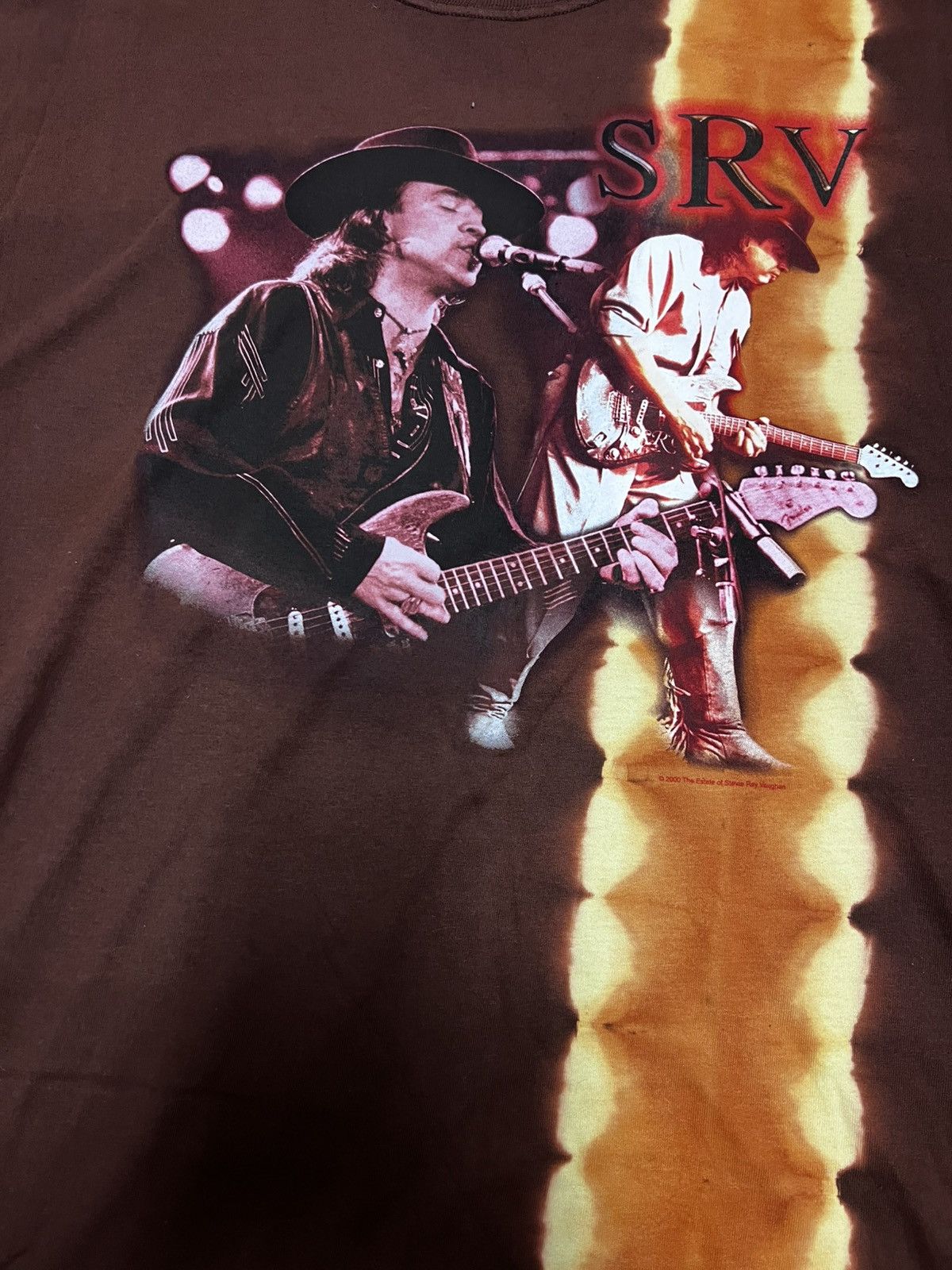 Band Tees × Vintage SRV Stewie Ray Vaughan 2000 licensed vintage band tee L size Size US L / EU 52-54 / 3 - 4 Thumbnail