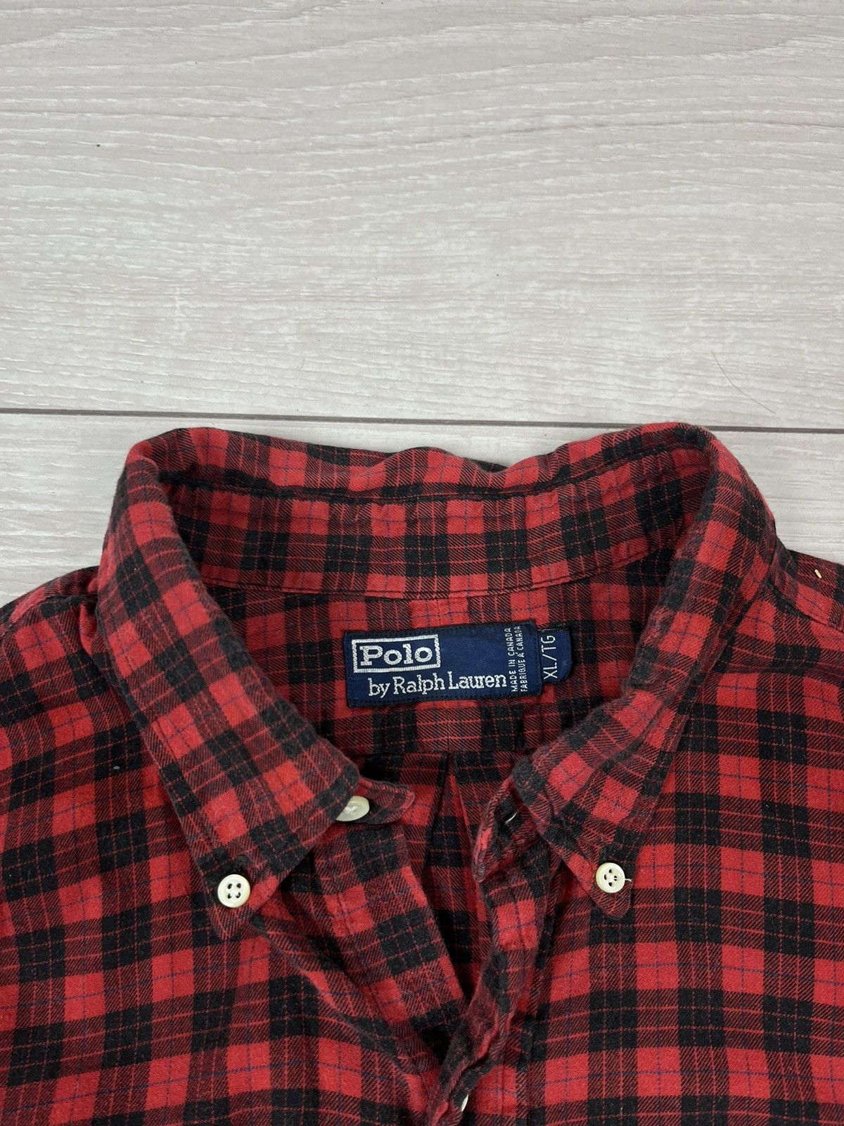 Polo Ralph Lauren Polo Ralph Lauren Vintage 90s Flannel Cotton Checkered Shirt Size US XL / EU 56 / 4 - 5 Thumbnail