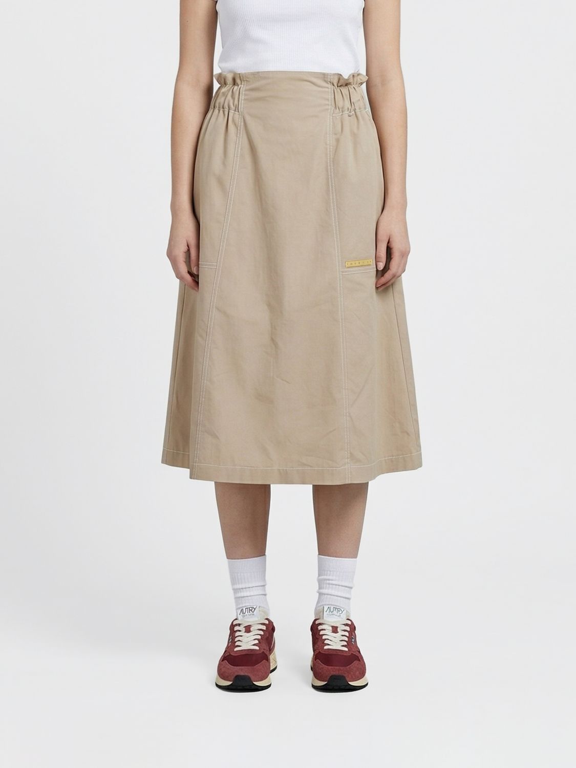 Marni Marni Skirt Woman Beige Size 28" / US 6 / IT 42 - 1 Thumbnail