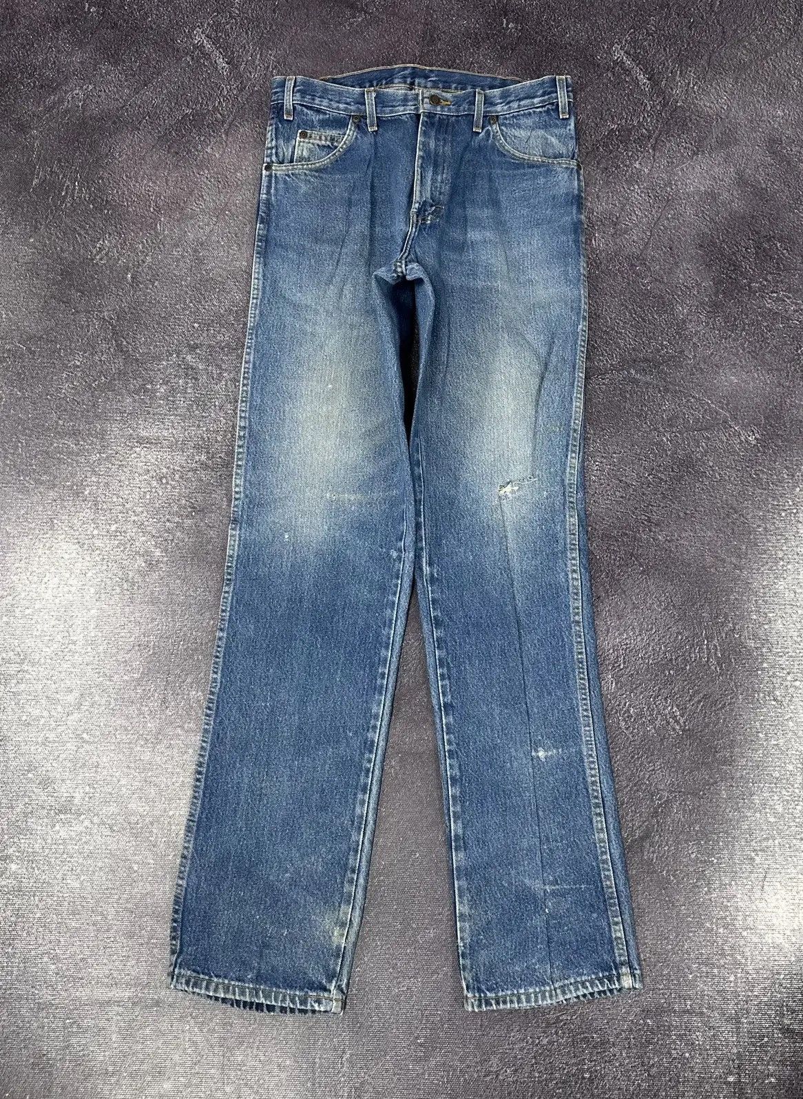 Dickies × Vintage Vintage Dickies Faded Blue Work Denim Hype Slim Flared Jeans Size US 34 / EU 50 - 2 Thumbnail