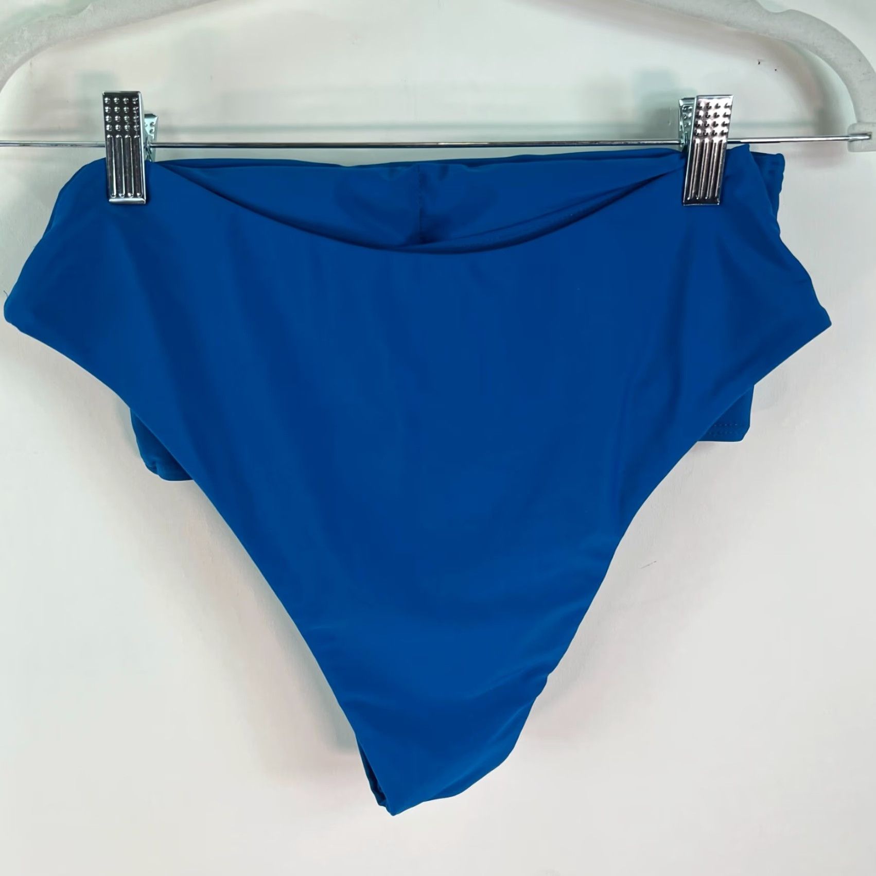 Vintage VINTAGE No Brand Women's Bikini Top and Bottom Set M Blue Beach Solid Strapless 2 Piece Size M / US 6-8 / IT 42-44 - 3 Thumbnail