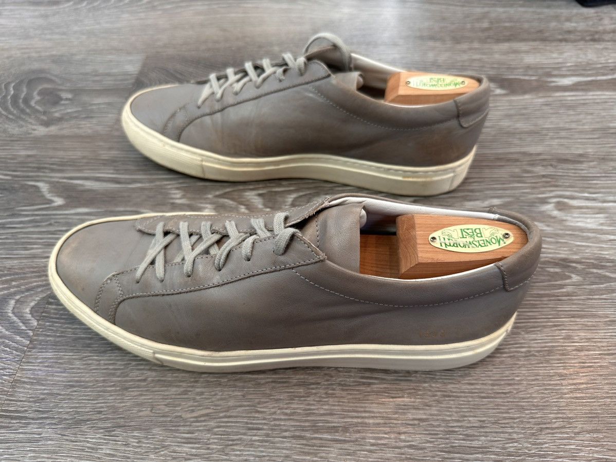 Common Projects Common Projects Leather Achilles Low Grey 42 Size US 9 / EU 42 - 1 Thumbnail