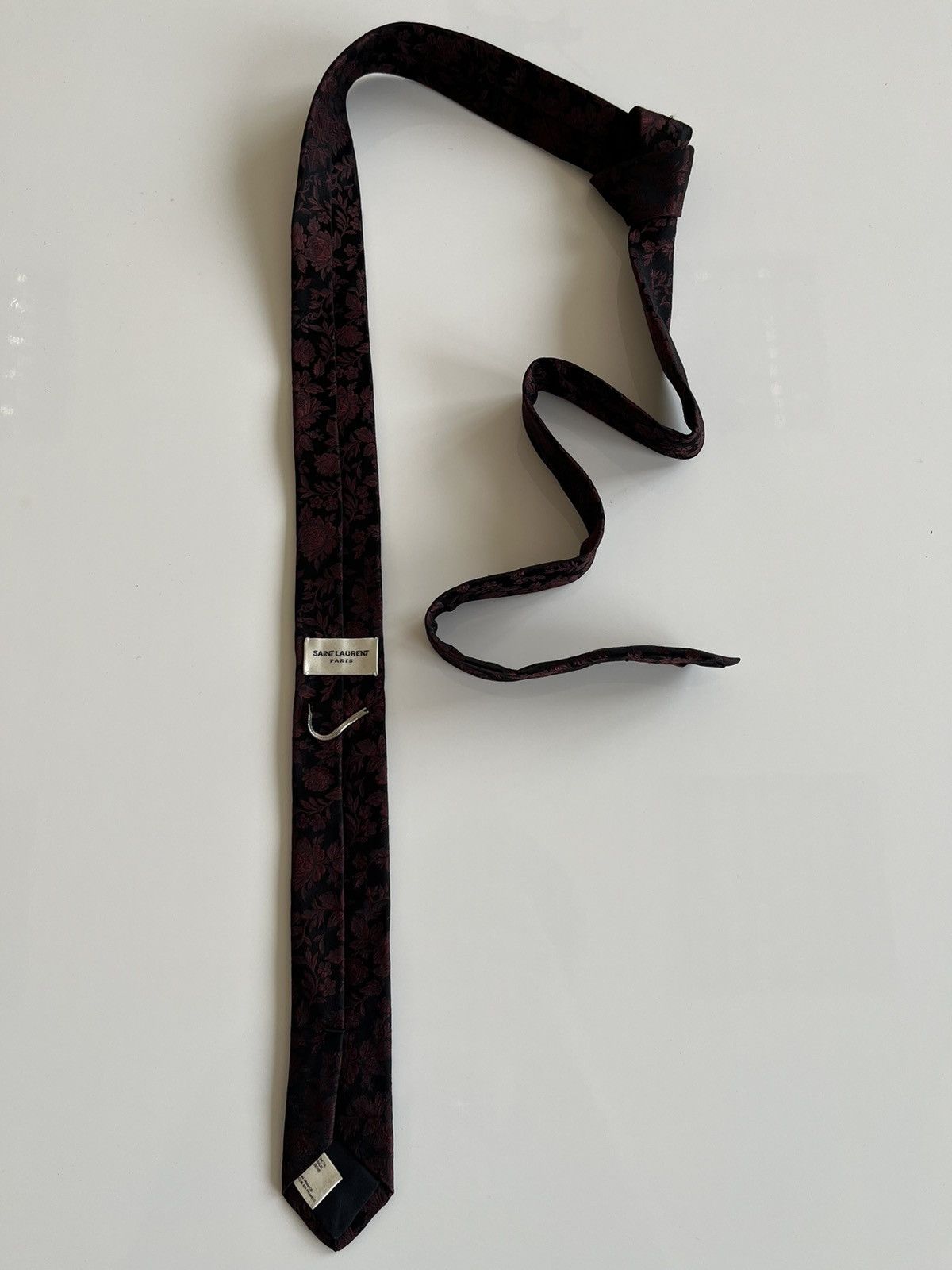 Hedi Slimane × Saint Laurent Paris Saint Laurent Paris Red Silk