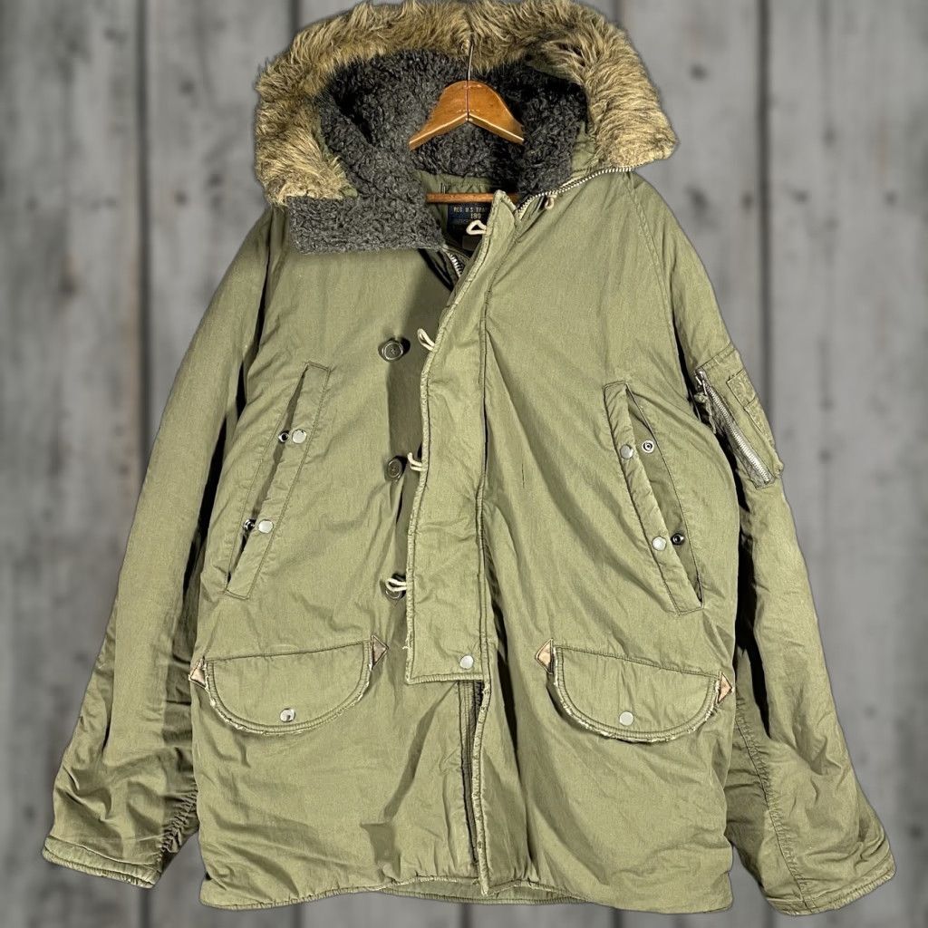 Abercrombie & Fitch VINTAGE Abercrombie & Fitch Parka Jacket Men's L Green Army Military Sherpa Lined Fur Hood Size US L / EU 52-54 / 3 - 1 Thumbnail