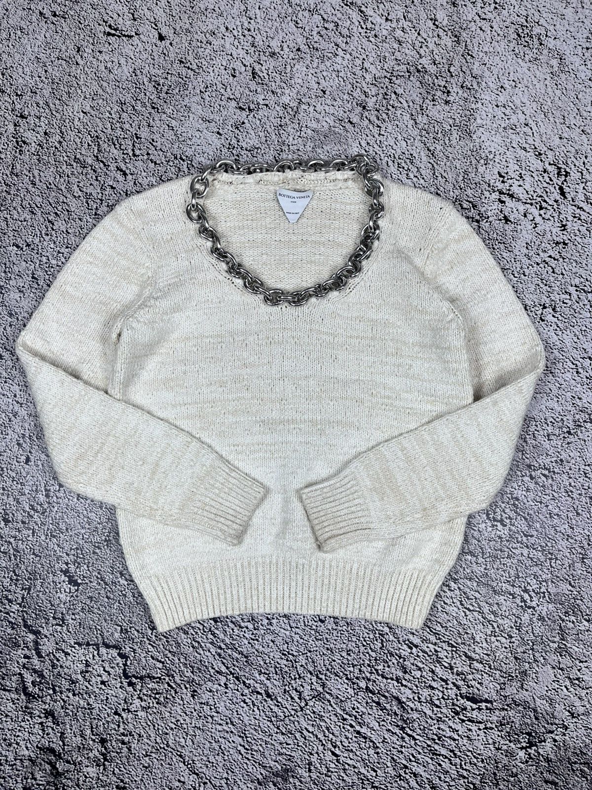 Bottega Veneta Bottega Veneta Chain Textured Sweater size M Size M / US 6-8 / IT 42-44 - 1 Thumbnail