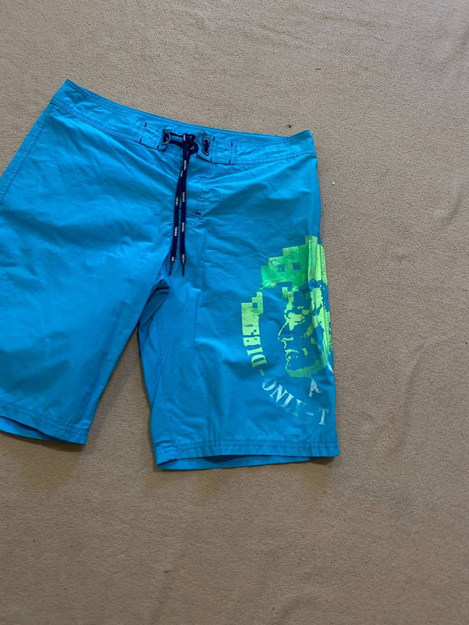 Diesel Y2K Diesel Vintage big logo shorts blue Size US 32 / EU 48 - 7 Thumbnail