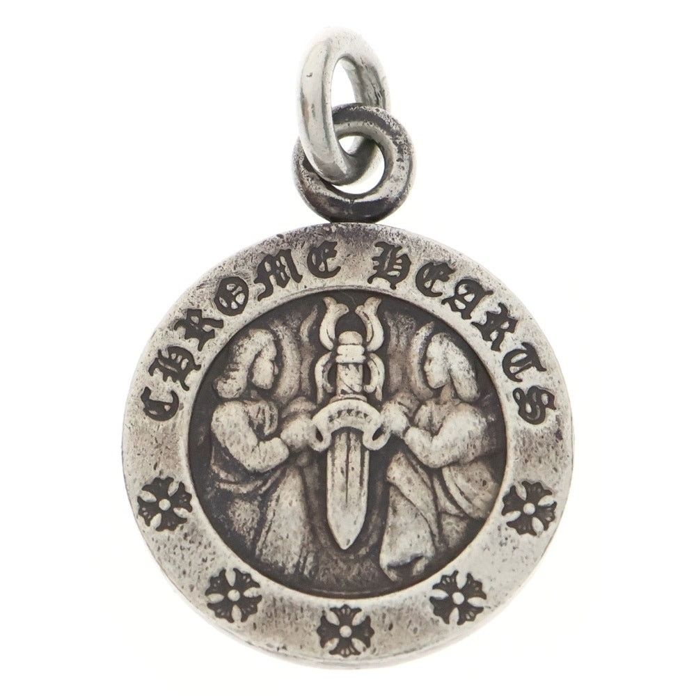 アクセサリー chromehearts angelmedal necklace Chrome Hearts Angel Medal Pendant Charm Silver Accessory