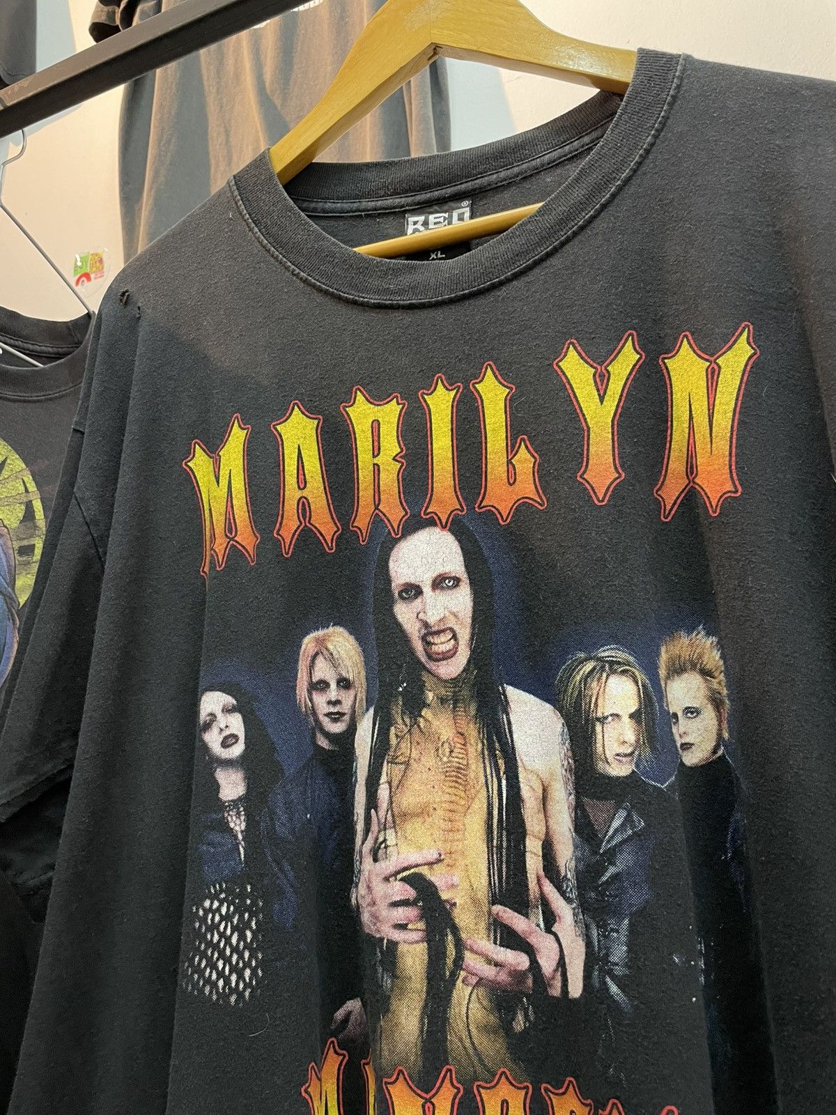 Marilyn Manson Rare Marilyn Manson Bootleg 90's Size US XL / EU 56 / 4 - 1 Thumbnail