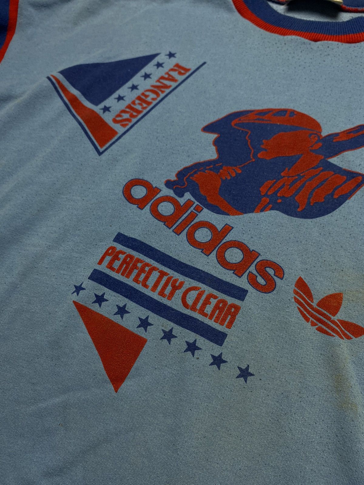 Adidas × Vintage Adidas take off Rangers sweatshirt y2k Size US L / EU 52-54 / 3 - 2 Thumbnail