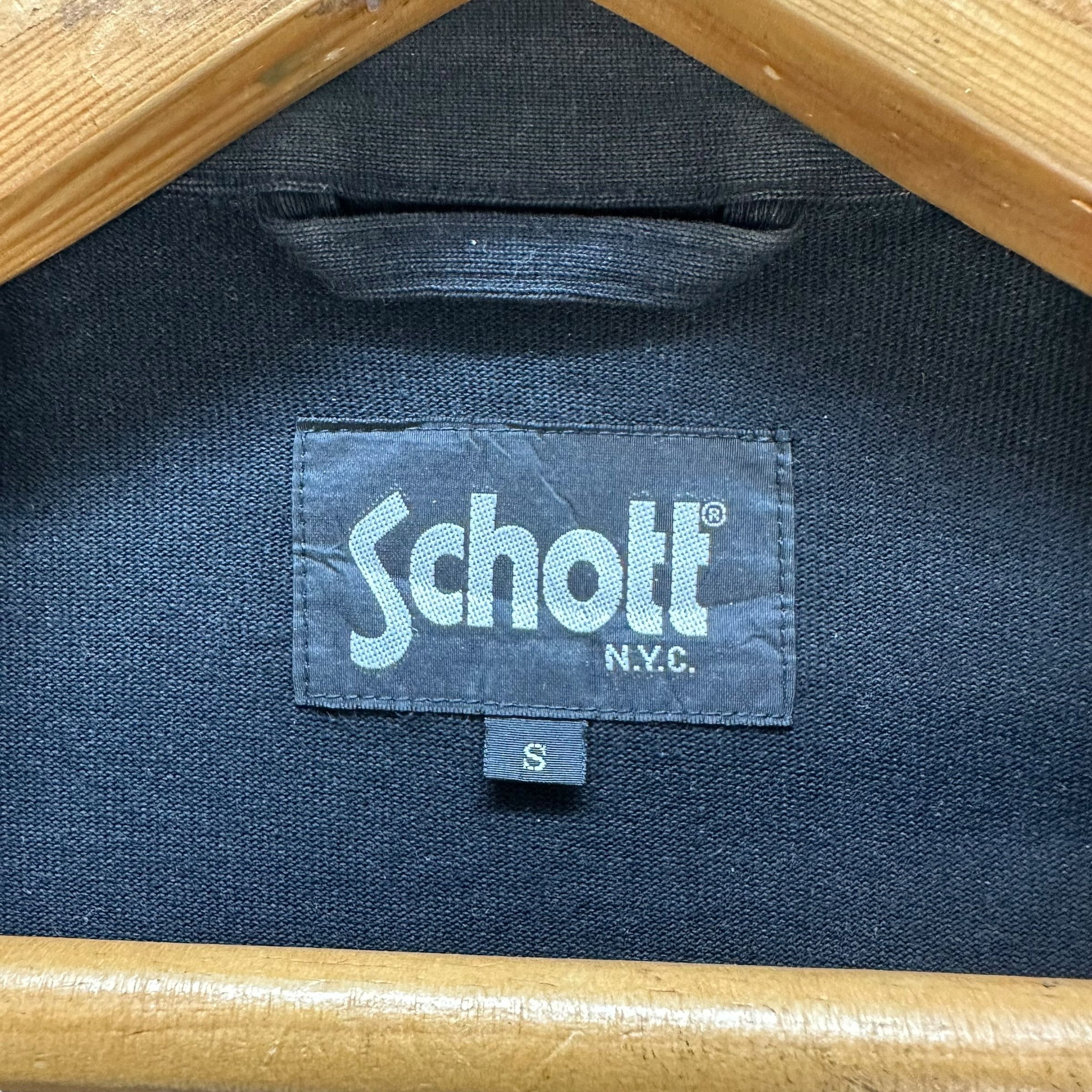 Schott Schott NYC Double Collar Cotton Jacket #A27-0619 Size US S / EU 44-46 / 1 - 8 Thumbnail