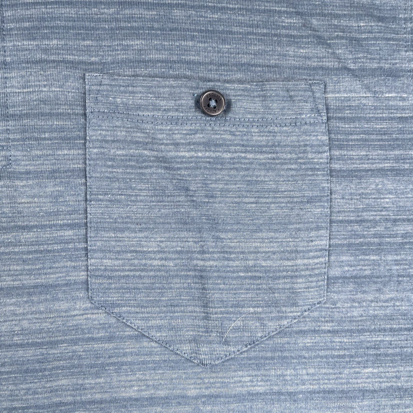 English Laundry English Laundry Polo Shirt Large Blue Heather Striped Casual Pocket Mens Shirt Size US L / EU 52-54 / 3 - 3 Thumbnail