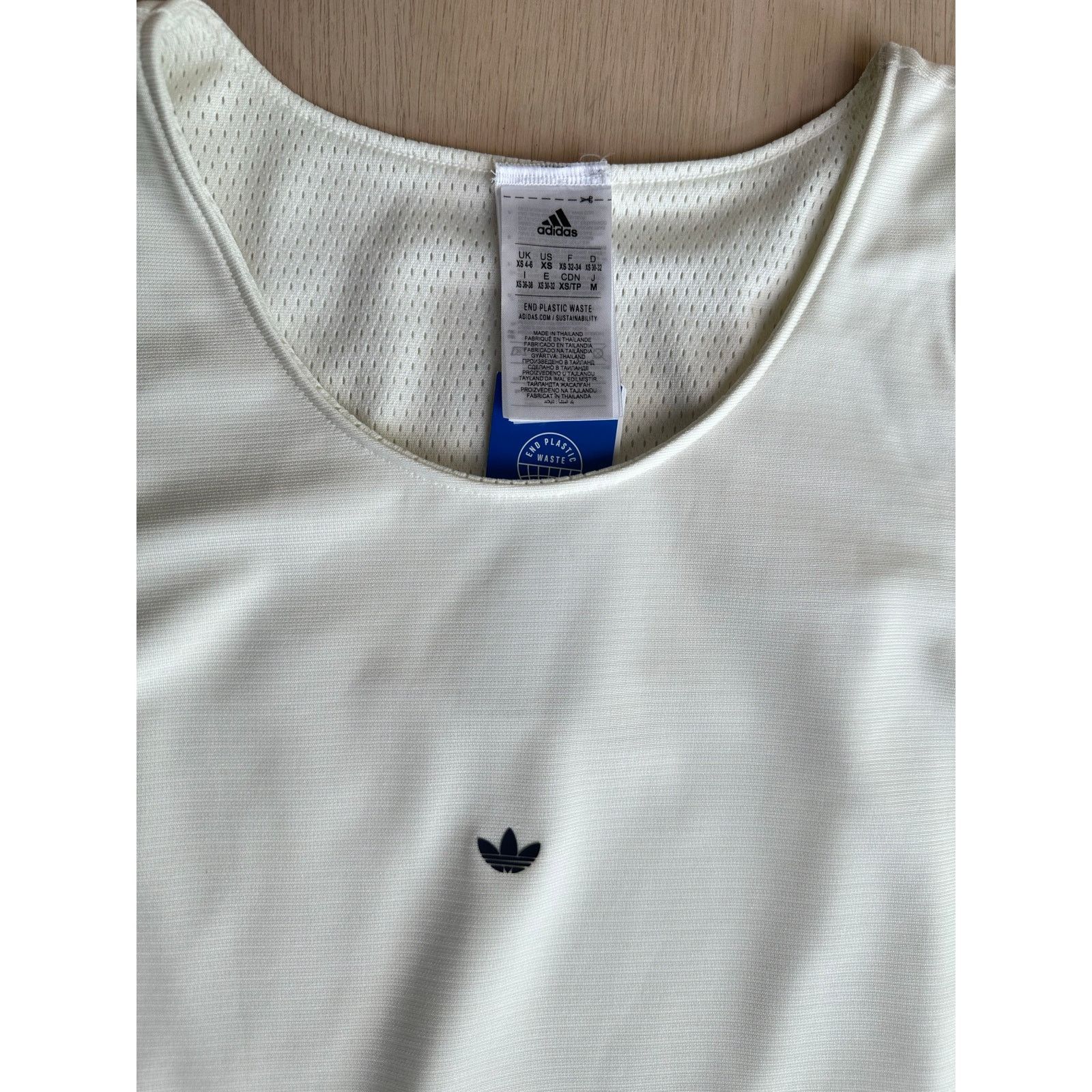 Adidas Adidas White Cropped Tanktop - Size XS - New Size XS / US 0-2 / IT 36-38 - 7 Thumbnail