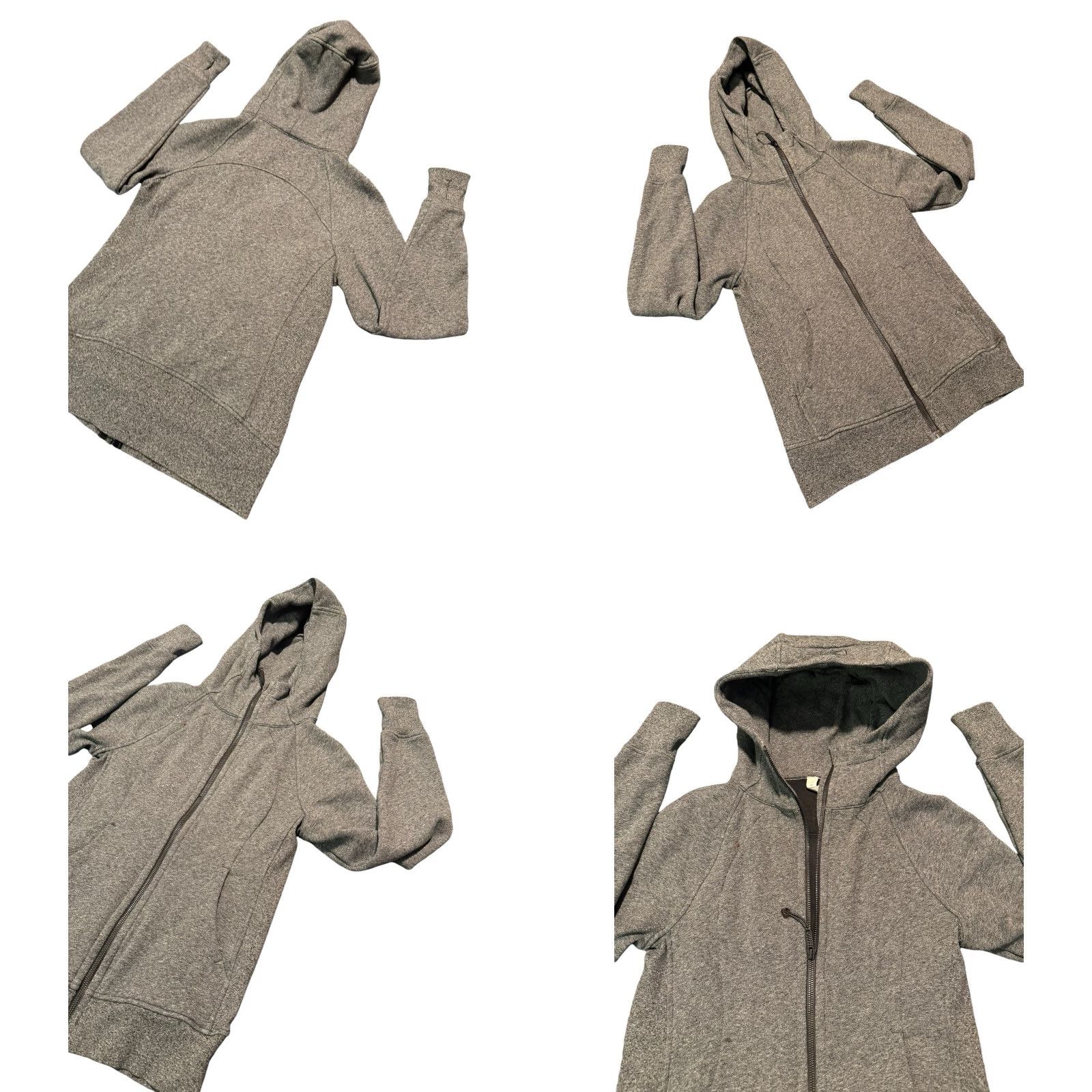 Lululemon VINTAGE Lululemon Scuba Hoodie Womens Heather Gray Fabric Full Zip Embroidered Sz 6 Size M / US 6-8 / IT 42-44 - 8 Thumbnail