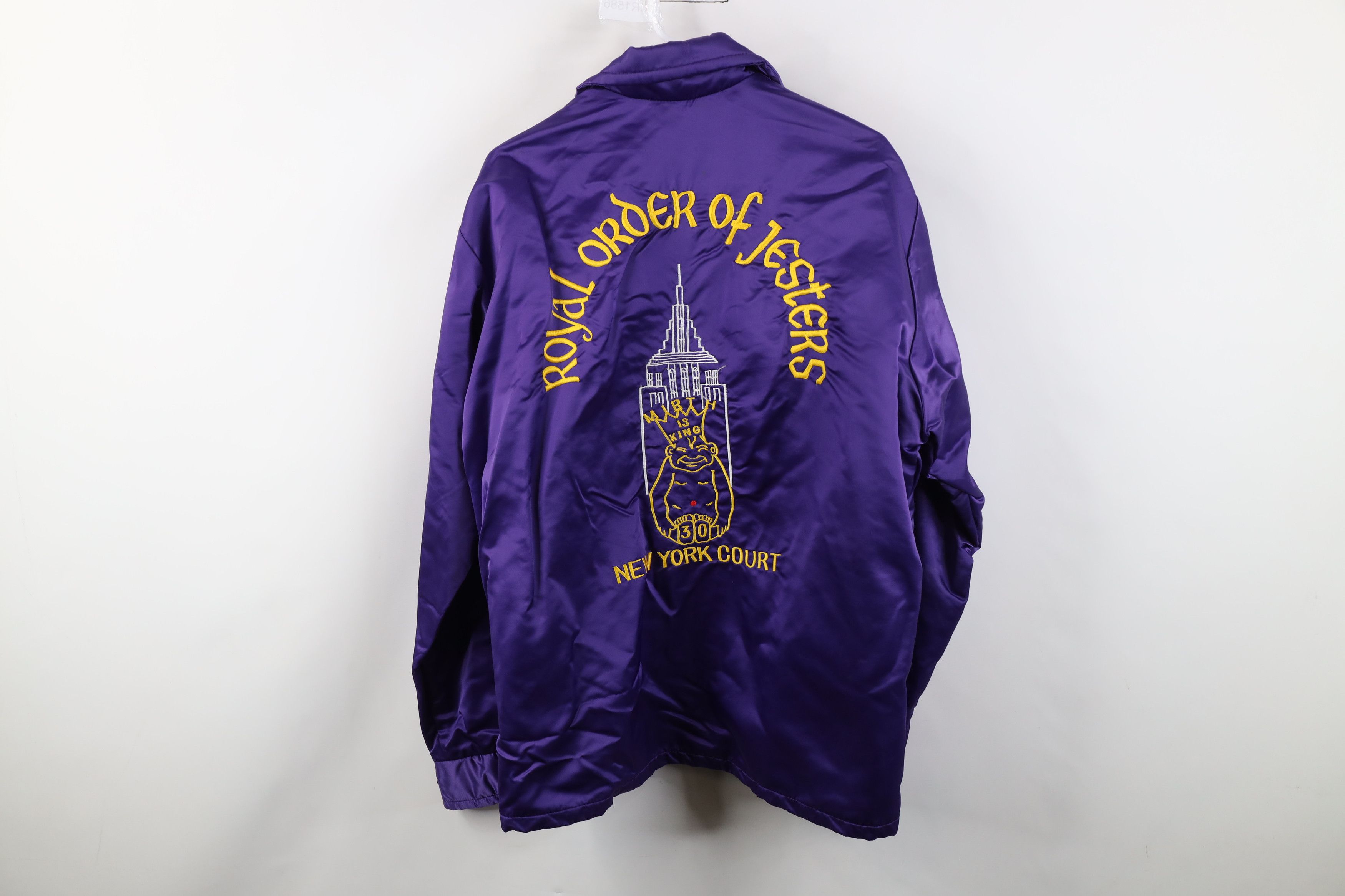 Vintage Vintage 70s Royal Order of Jesters New York Satin Jacket USA Size US M / EU 48-50 / 2 - 12 Thumbnail