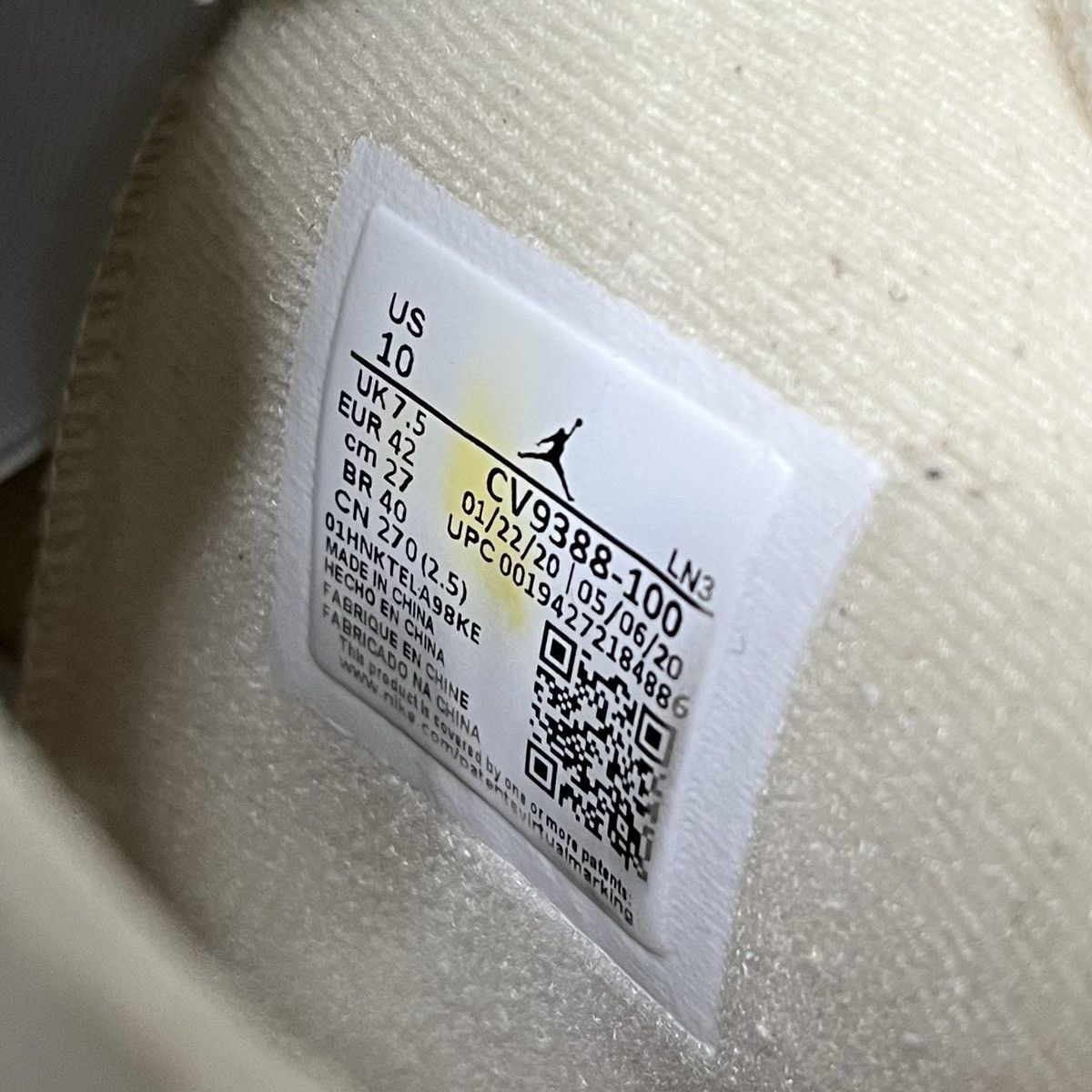 Jordan Brand × Off-White sail off-white 4s Size US 8.5 / EU 41-42 - 7 Thumbnail