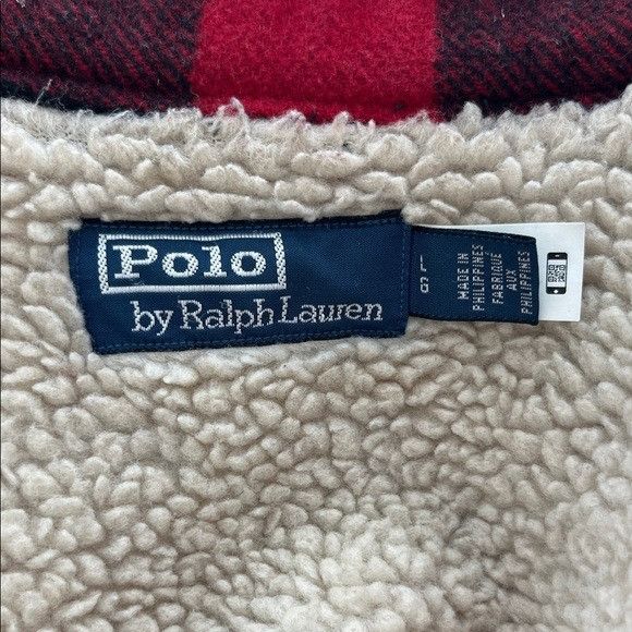 Polo Ralph Lauren Polo by Ralph Lauren Fleece Lined Plaid Wool Sherpa Overshir Size US L / EU 52-54 / 3 - 10 Thumbnail