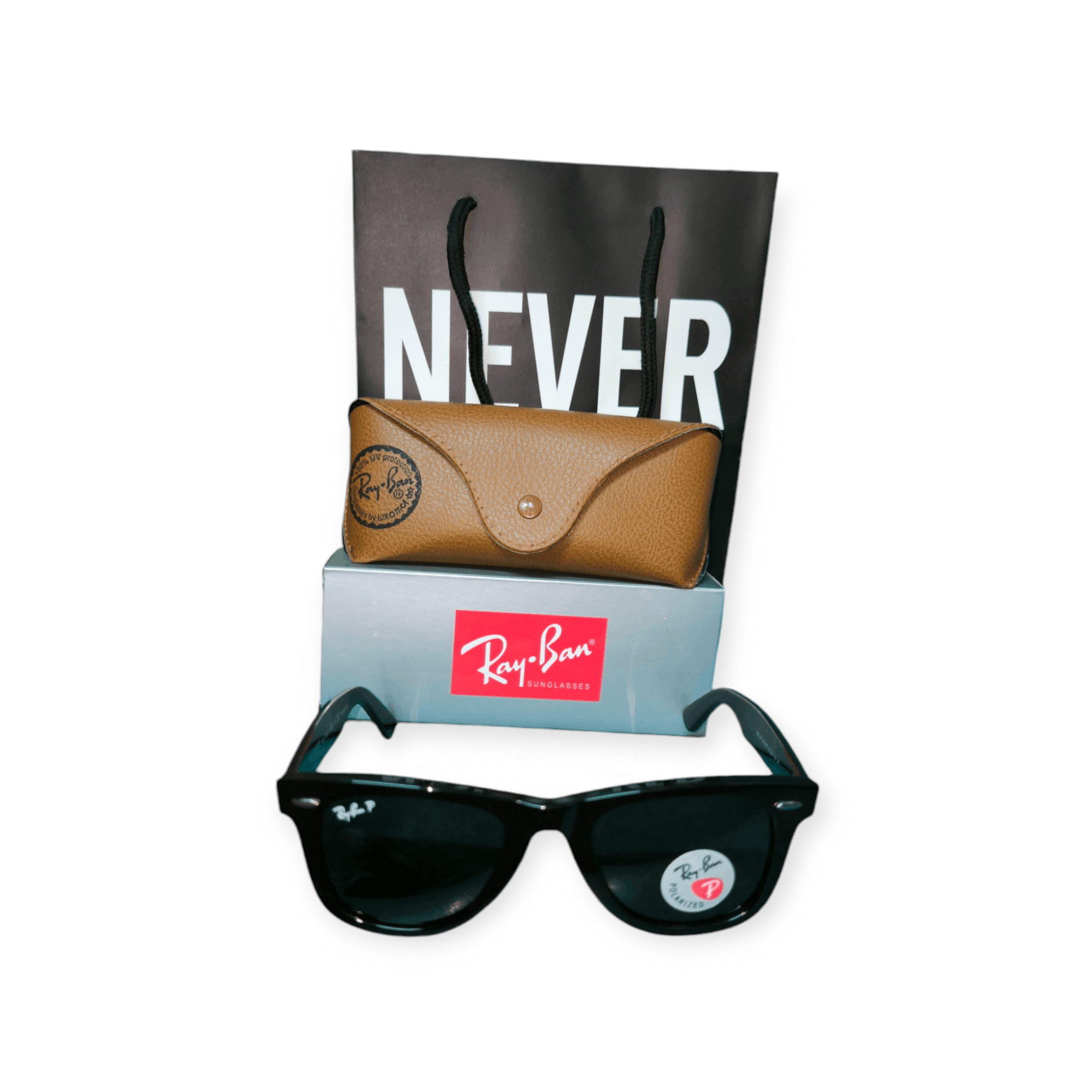 RayBan Wayfarer Blue Lens Polarized Size ONE SIZE - 5 Thumbnail