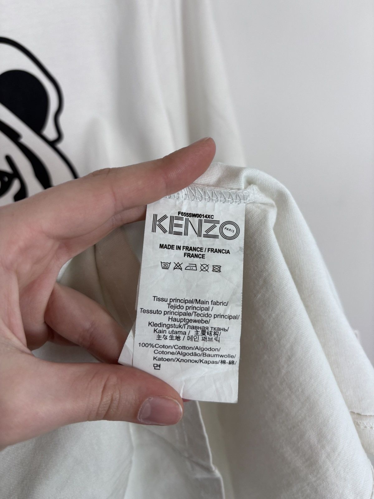 Kenzo Kenzo Paris Men’s Big Tiger Print Logo White T-Shirt Tee Size US L / EU 52-54 / 3 - 16 Thumbnail