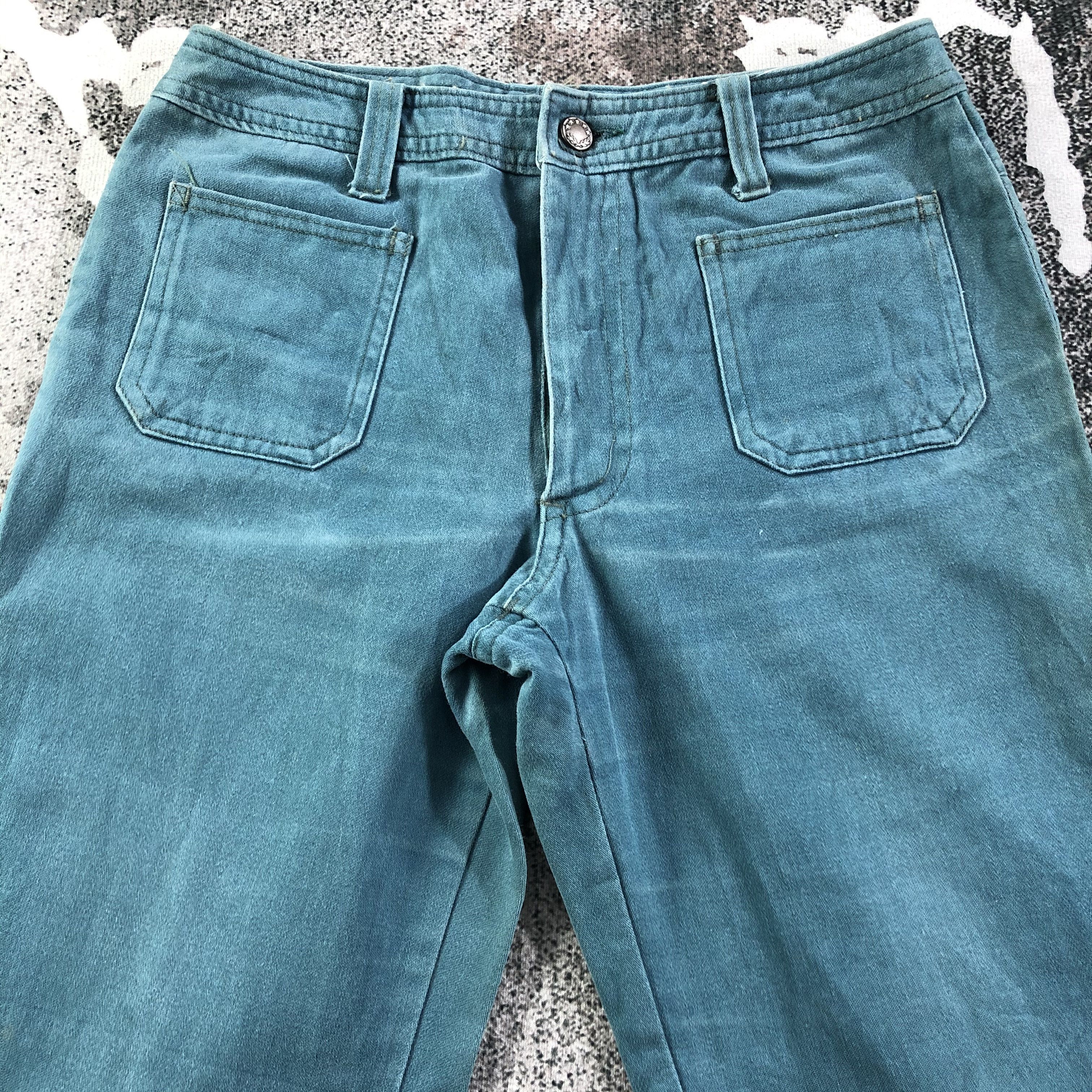 Japanese Brand Vintage Japanese Bush Pants Jeans Flare Denim KJ1810 Size 27" / US 4 / IT 40 - 3 Thumbnail