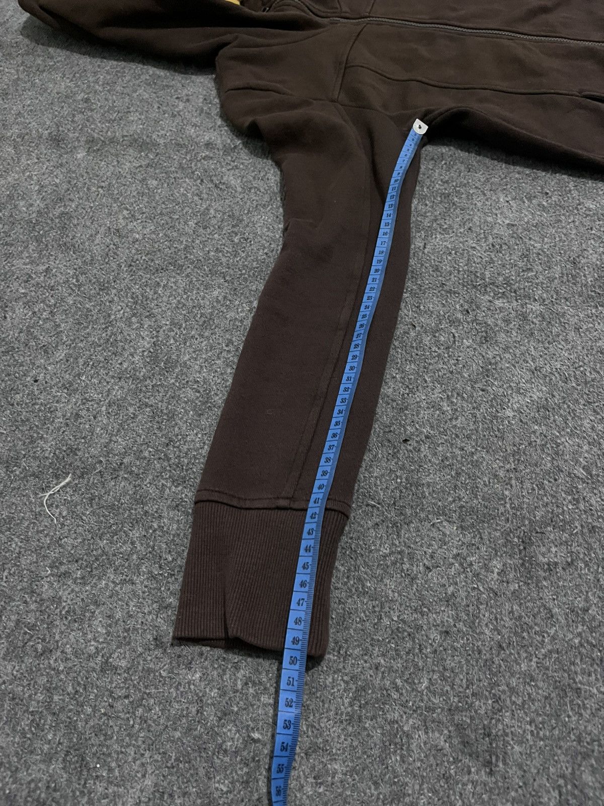 20471120 ANDEW Zip-Up Hoodie Dark Brown Maze Print Hood Lining Size US M / EU 48-50 / 2 - 13 Thumbnail