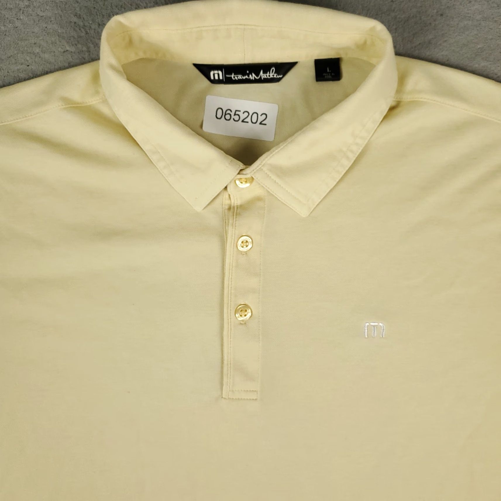 TravisMathew Travis Mathew Polo Shirt Mens L Yellow Golf Casual Short Sleeve Shirt Men Yellow Polo Shirt 90s? Size US L / EU 52-54 / 3 - 2 Thumbnail