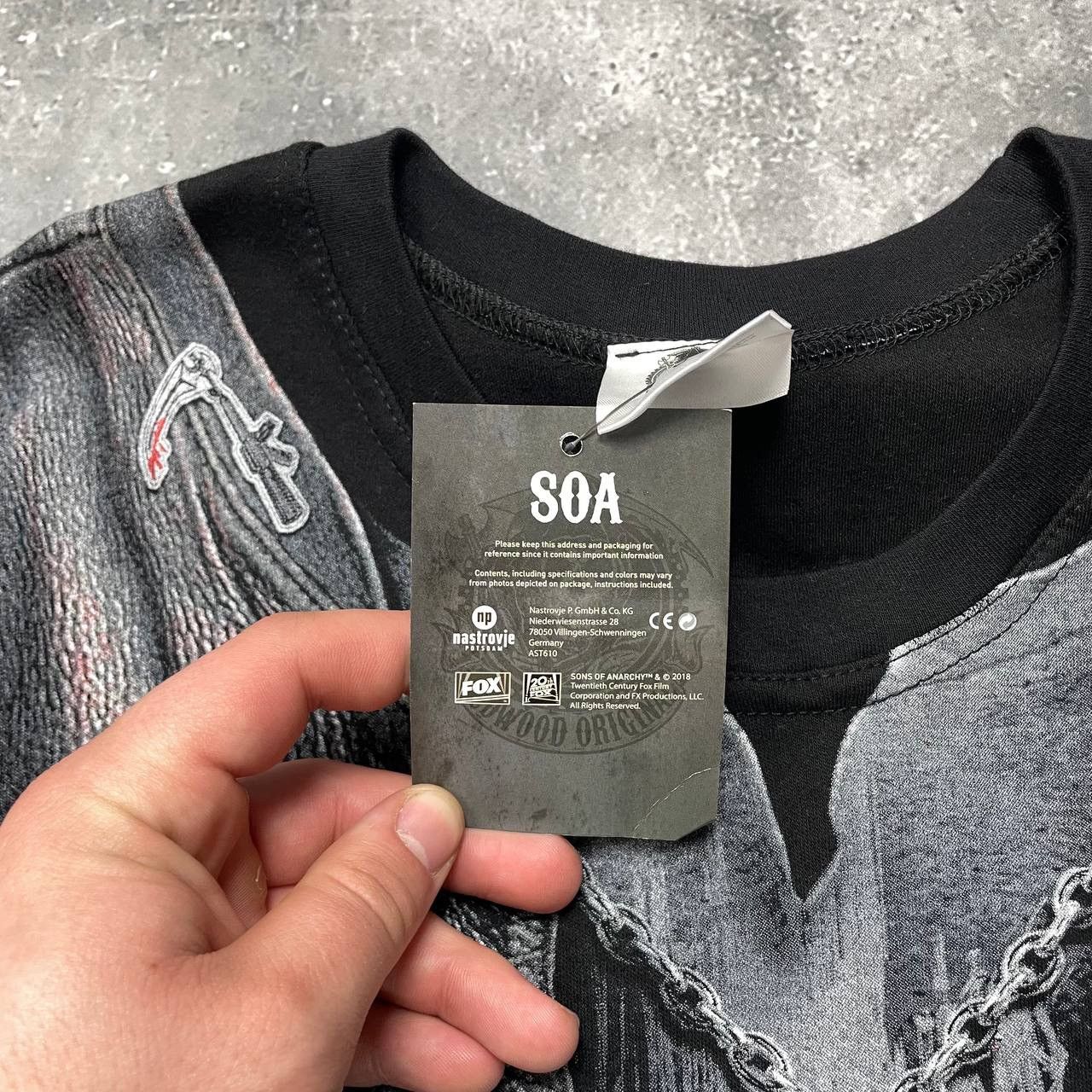Band Tees NWT Sons Of Anarchy 2017 All Over Print Long Sleeve T Shirt Size US S / EU 44-46 / 1 - 13 Thumbnail