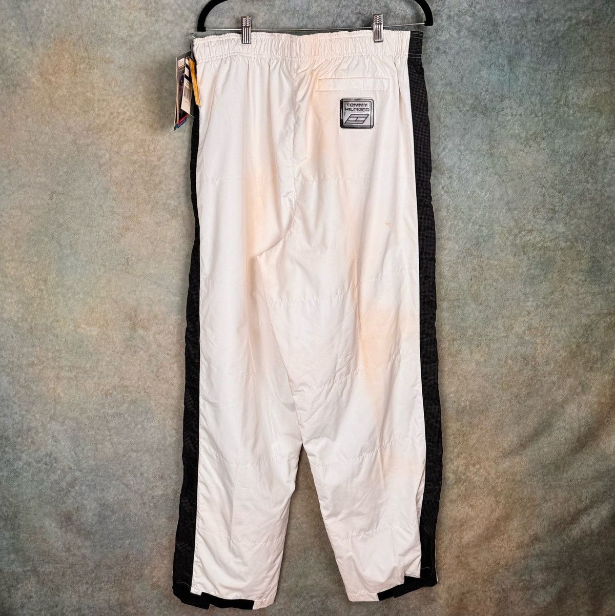 Tommy Hilfiger × Vintage VTG 90s Tommy Hilfiger Track Pants Mens XL White Size US 34 / EU 50 - 3 Thumbnail